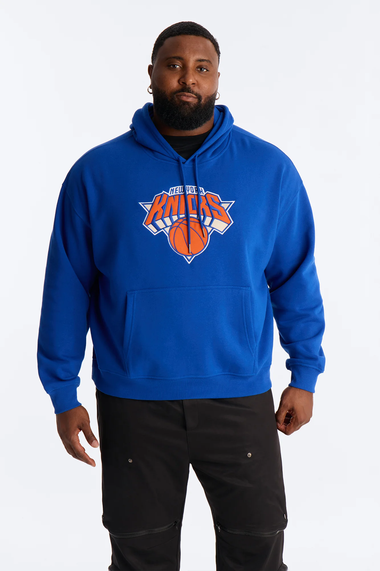 Knicks Old English Embroidery Hoodie - Royal - Image 5