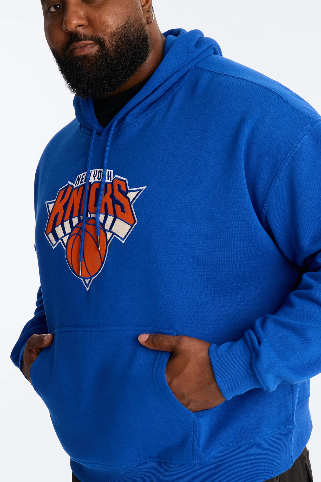 Knicks Old English Embroidery Hoodie - Royal - Image 7