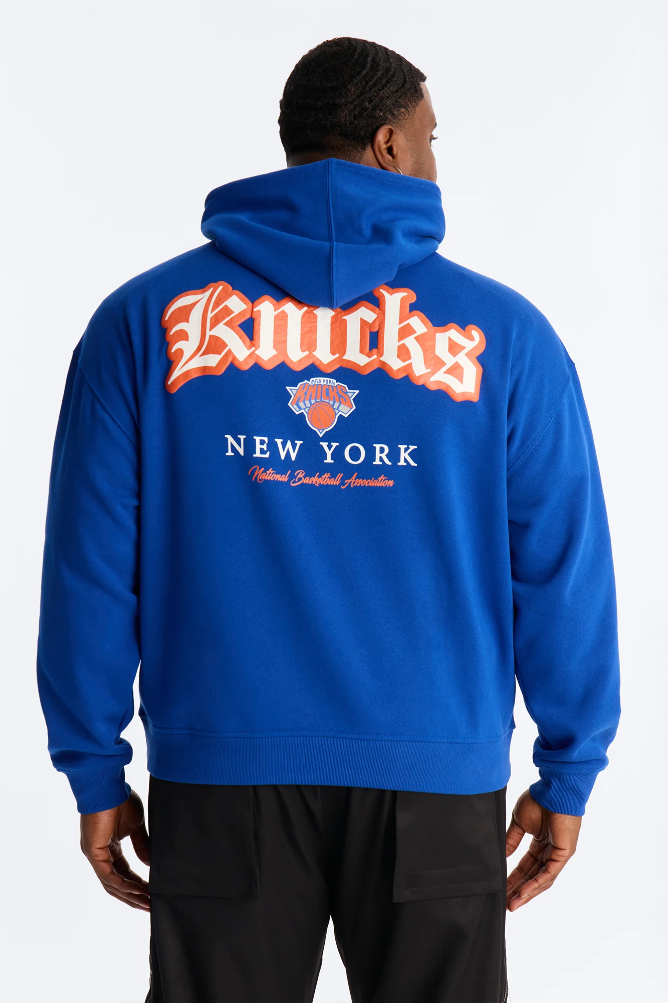 Knicks Old English Embroidery Hoodie - Royal - Image 8