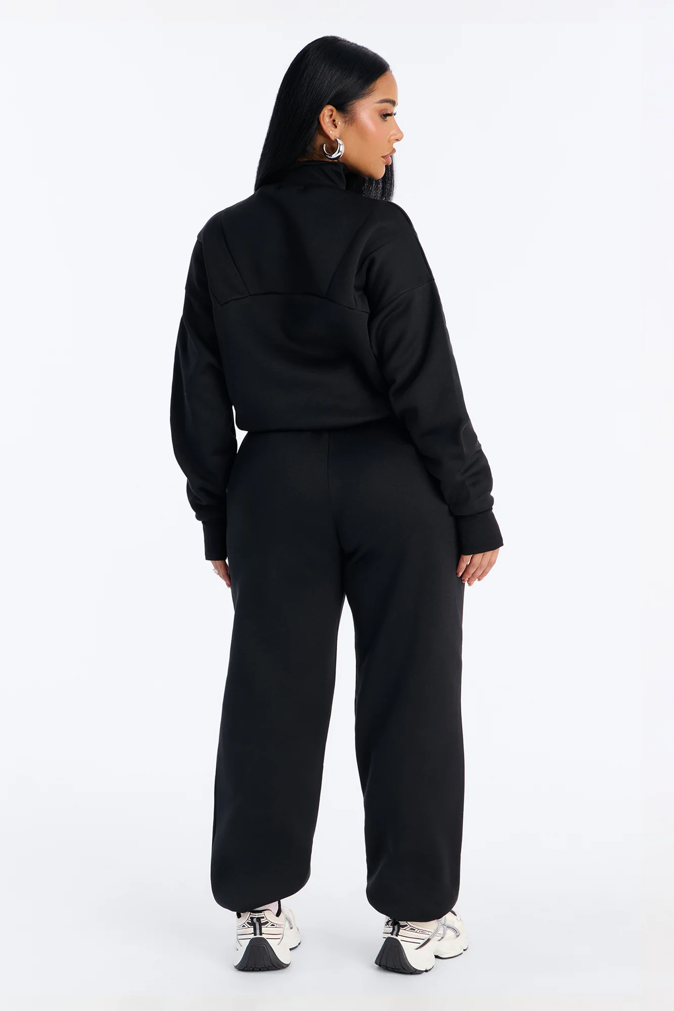 Kora Fleece Jogger Pant Set - Black - Image 4