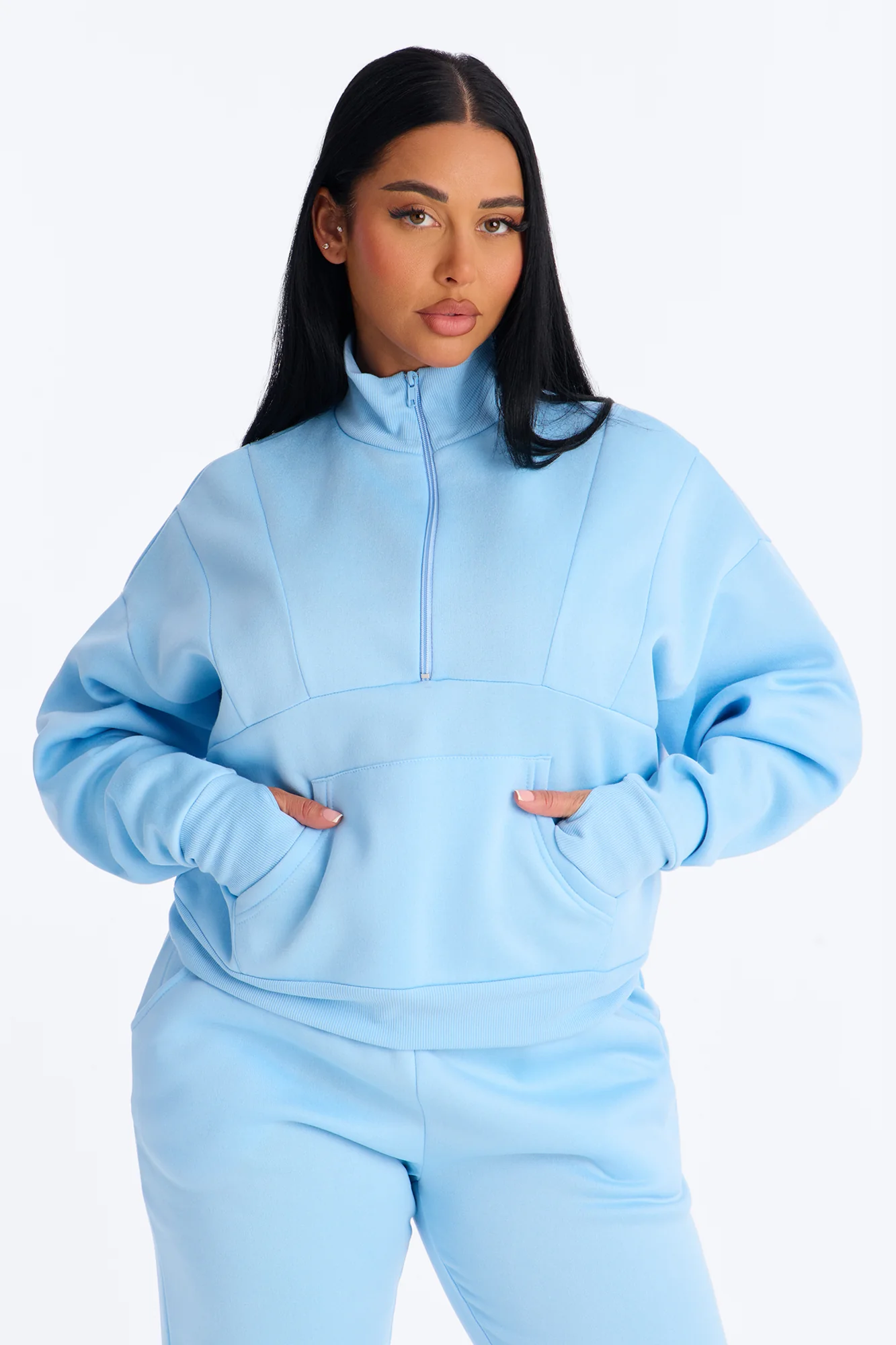 Kora Fleece Jogger Pant Set - Blue - Image 2