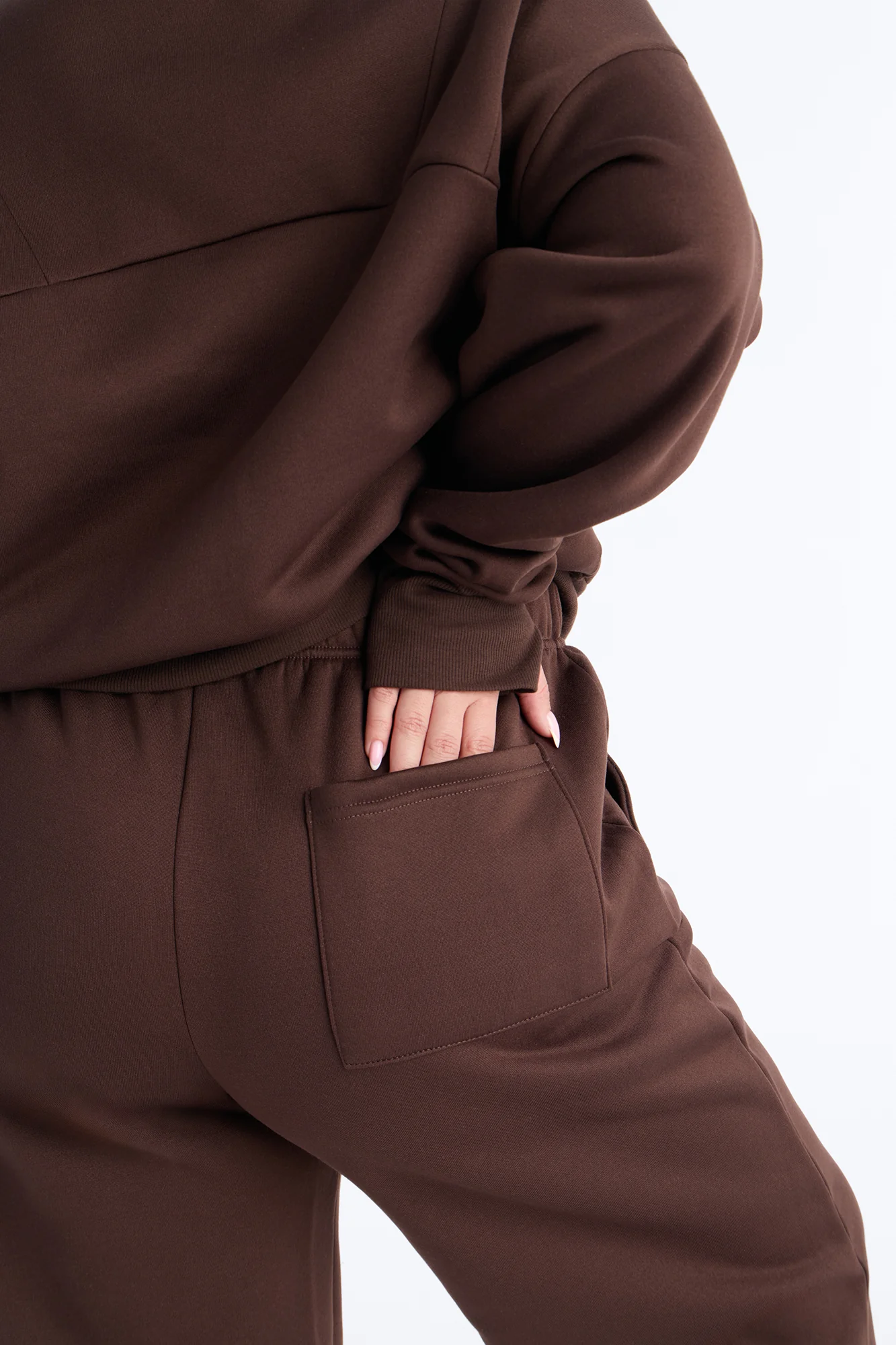 Kora Fleece Jogger Pant Set - Chocolate - Image 6