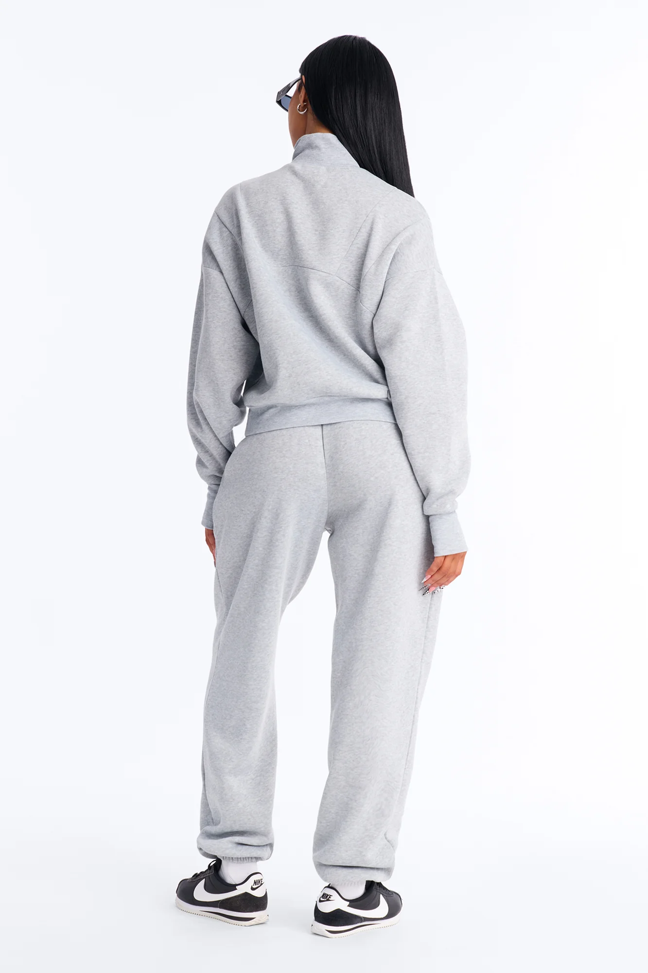 Kora Fleece Jogger Pant Set - Heather Grey - Image 3