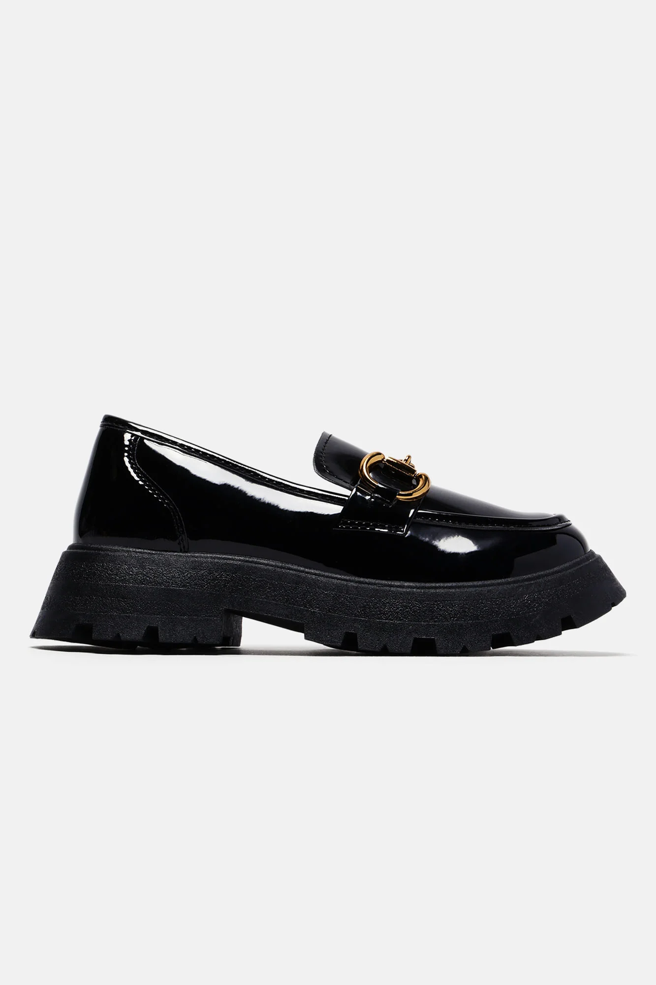 Kylie Platform Loafers - Black - Image 4