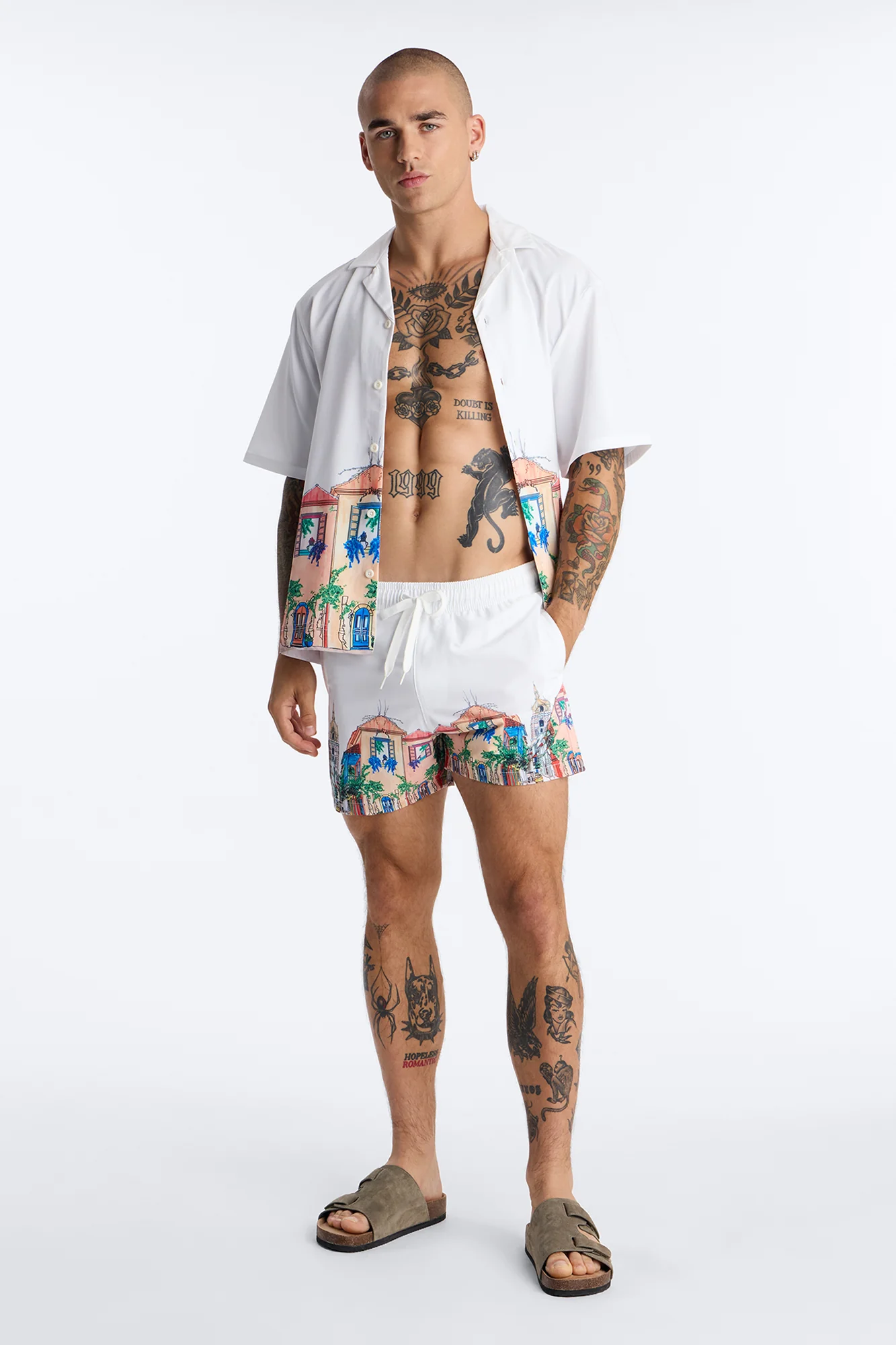 La Calle Viva Cuban Collar Shirt - Multi Color - Image 2