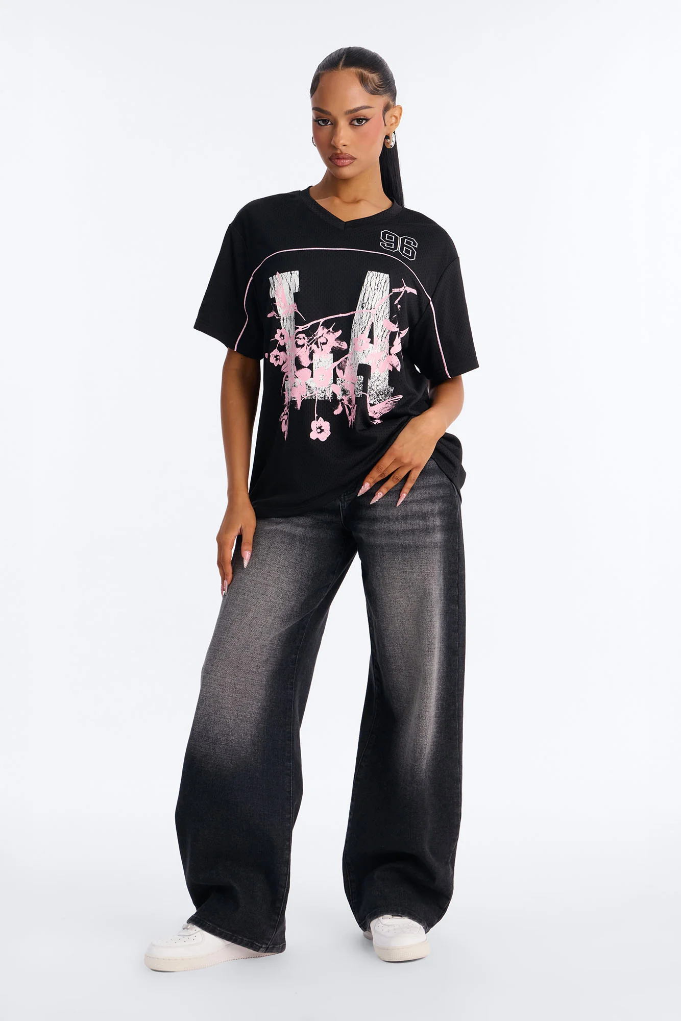 LA Cherry Blossom Jersey - Black - Image 2