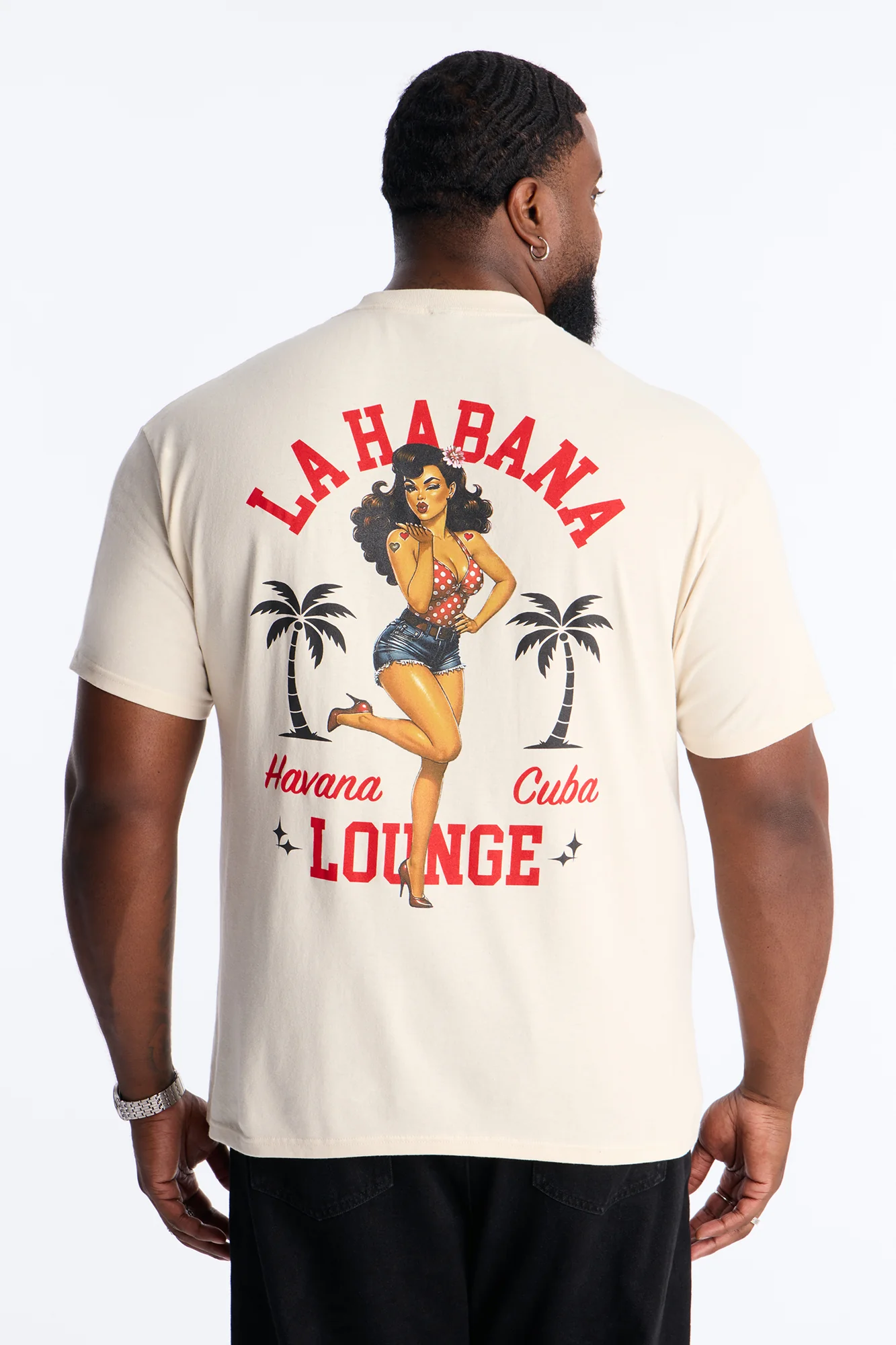 La Habana Lounge Short Sleeve Tee - Off White