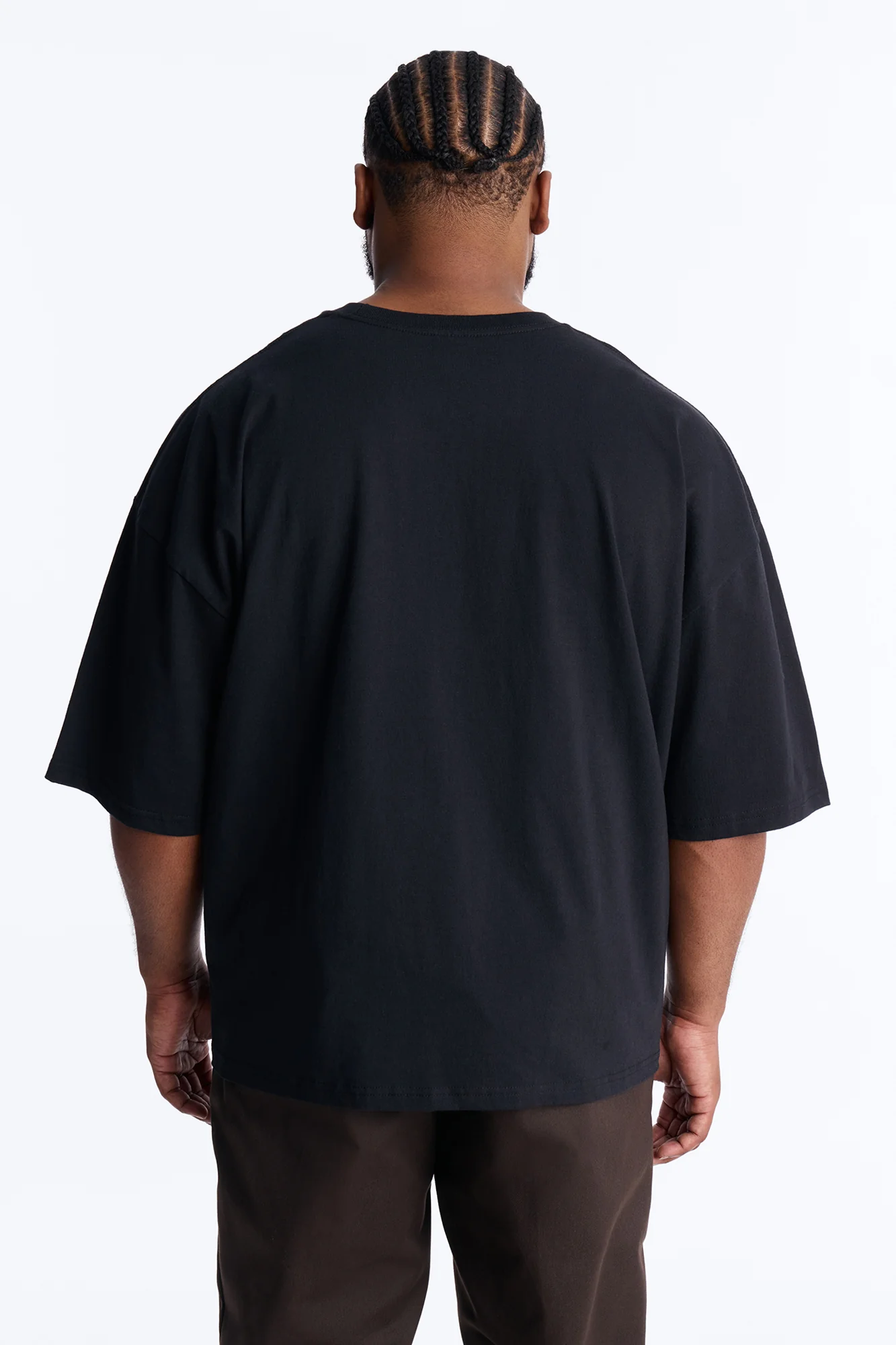 LA Hustle District Boxy Short Sleeve Tee - Black - Image 7