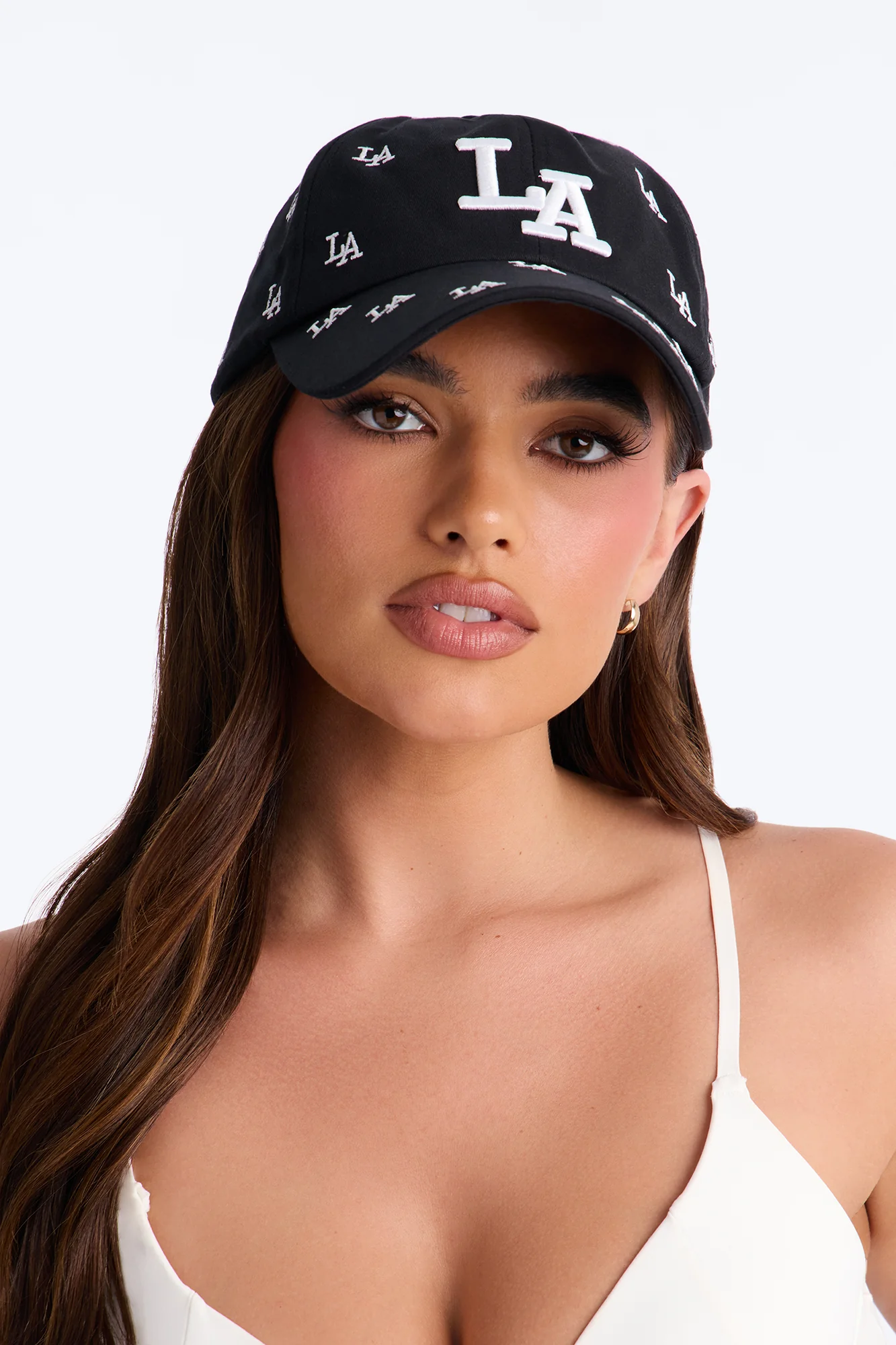 LA On Repeat Baseball Hat - Black/combo
