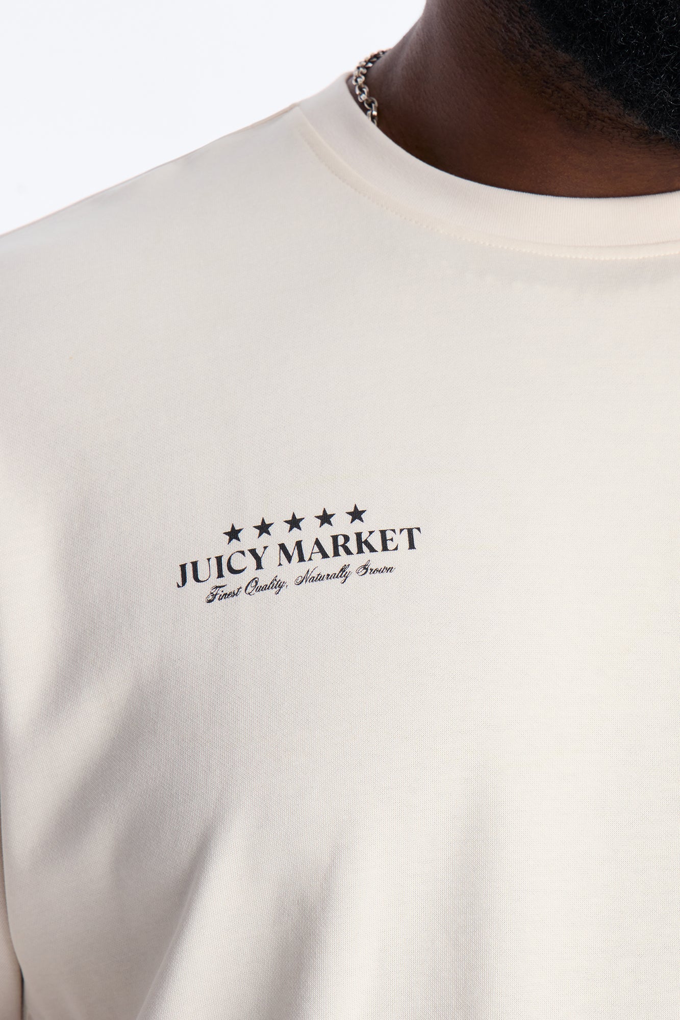 La Peche Juicy Market Short Sleeve Tee - Sand - Image 8