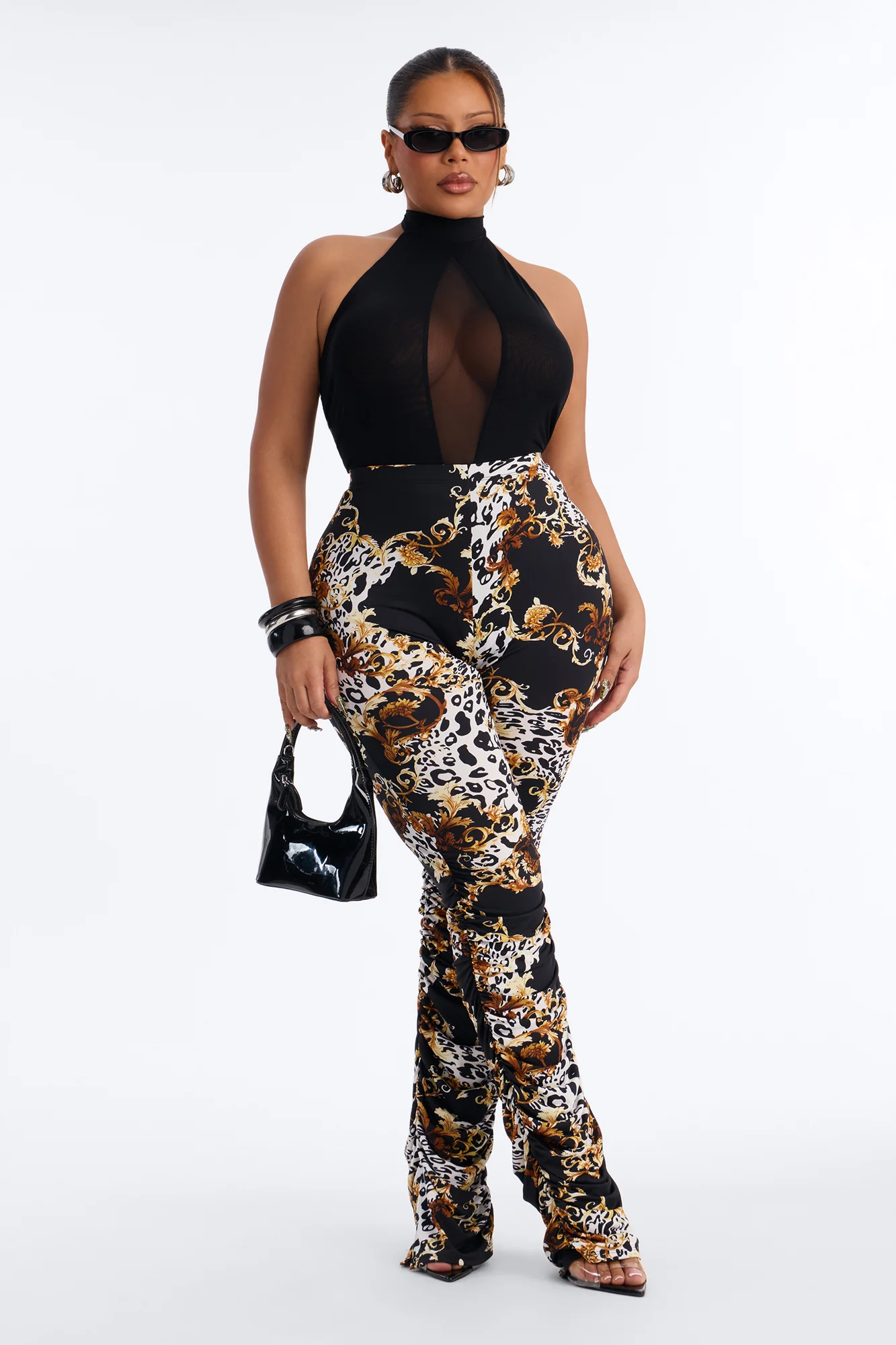 Labeled Luxe Stacked Skinny Pant - Black/combo - Image 5