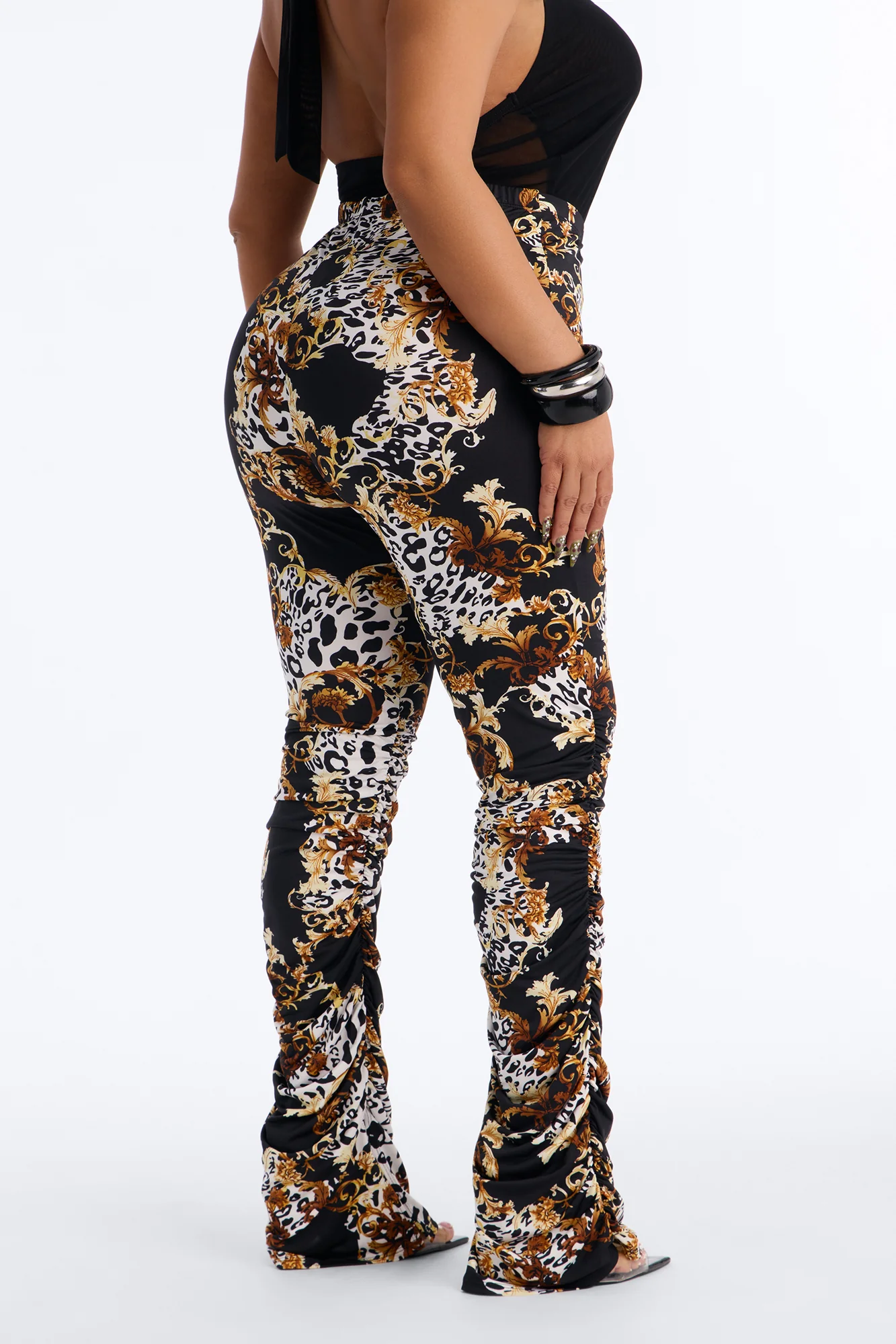 Labeled Luxe Stacked Skinny Pant - Black/combo - Image 8