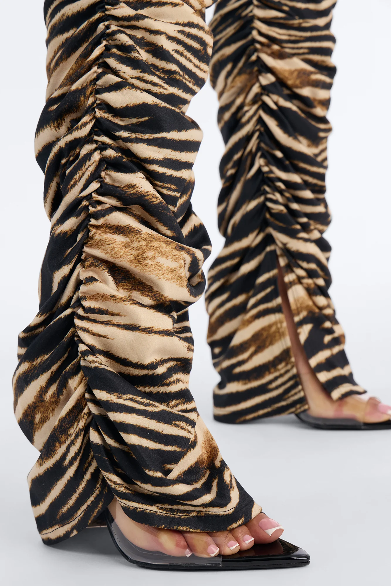 Labeled Luxe Stacked Skinny Pant - Tan/Multi - Image 3