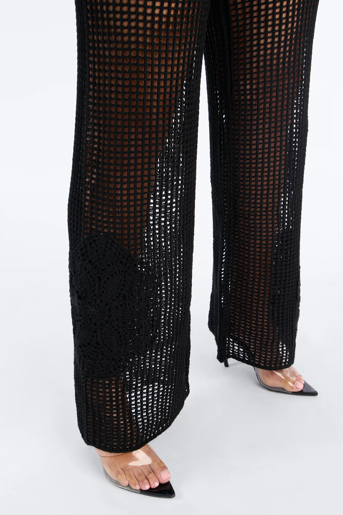 Laguna Crochet 4 Piece Pant Set - Black - Image 9