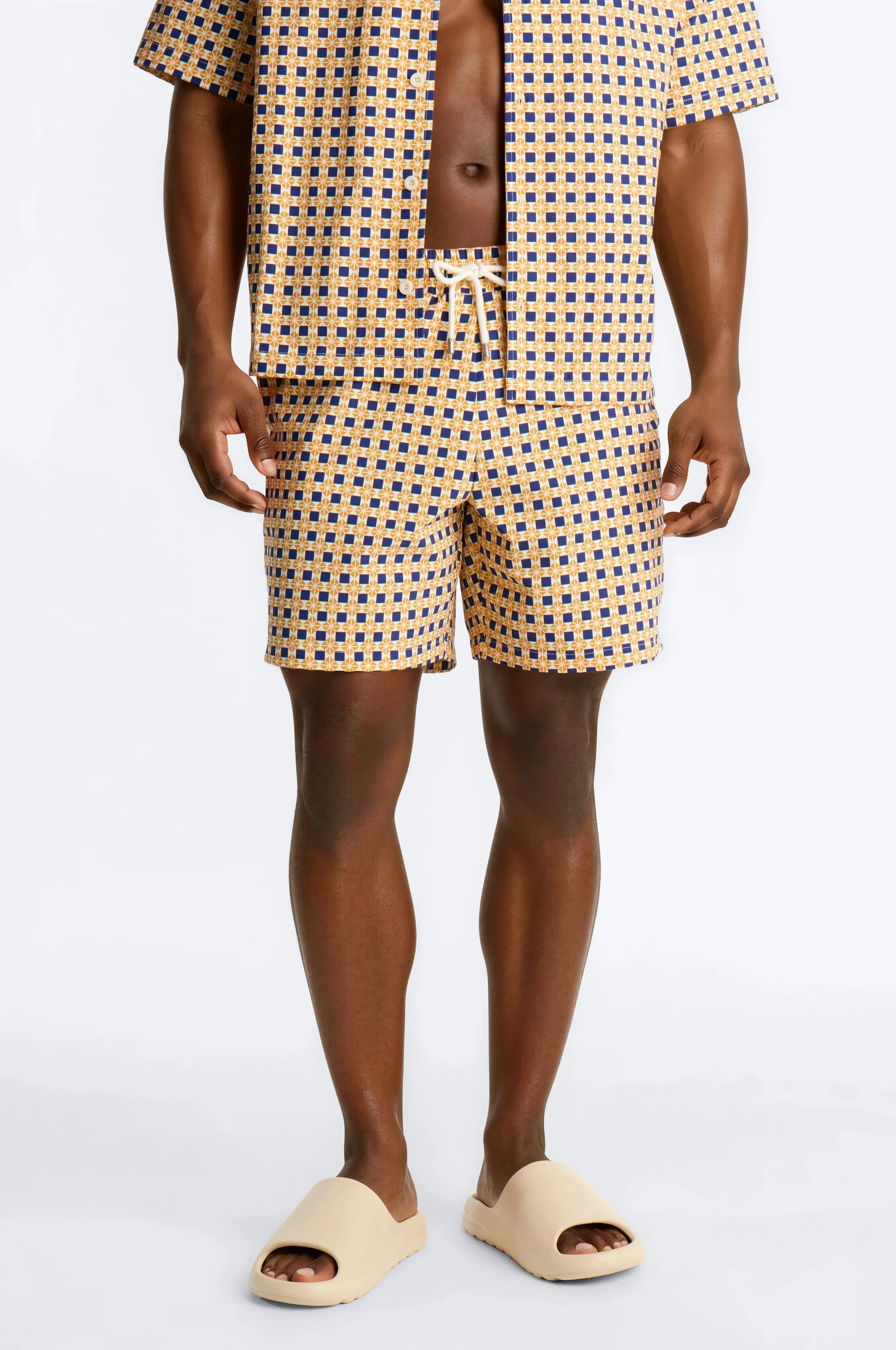 Laguna Mosaic Swim Trunk 7″ - Multi Color