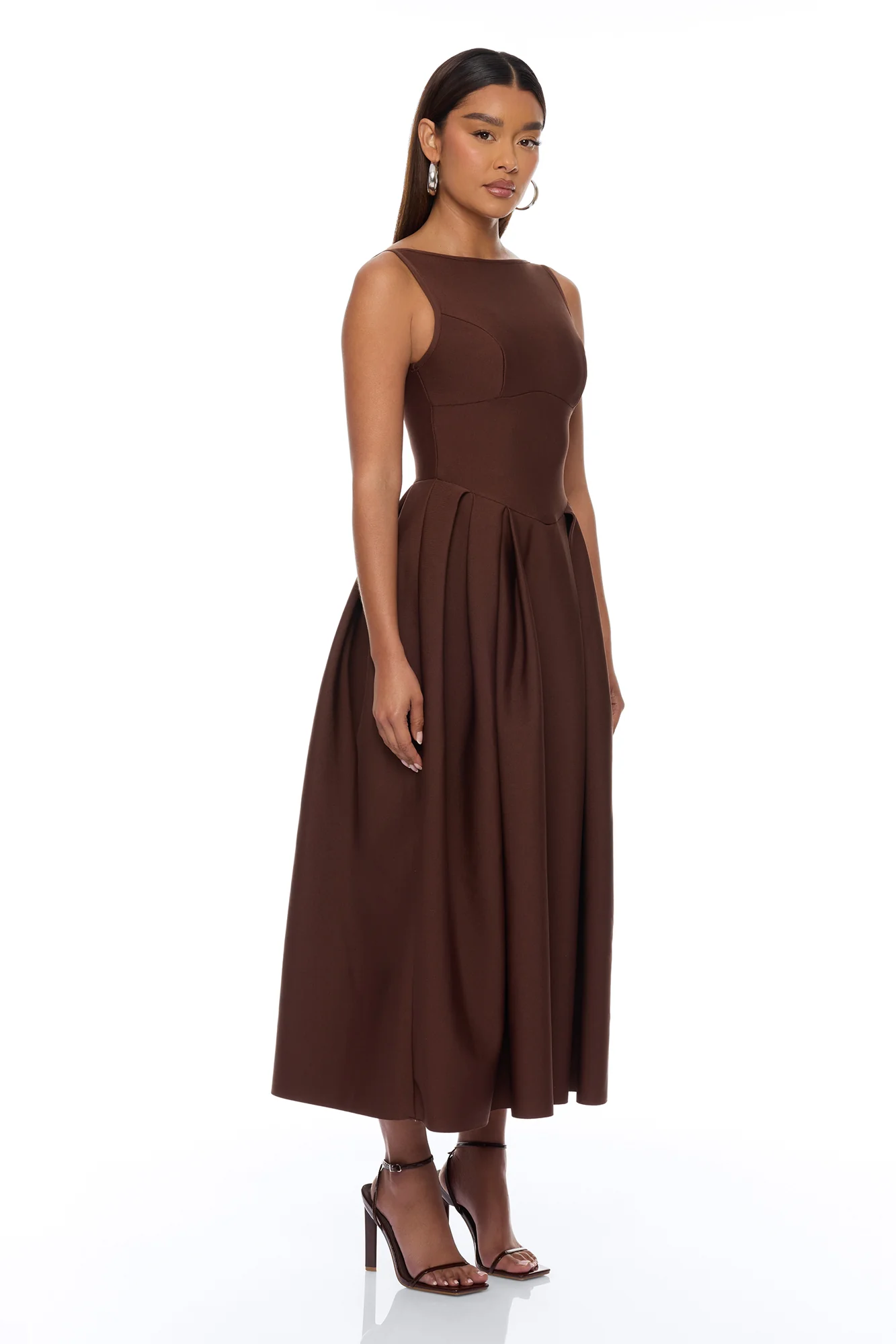 Lani Bandage Maxi Dress - Chocolate