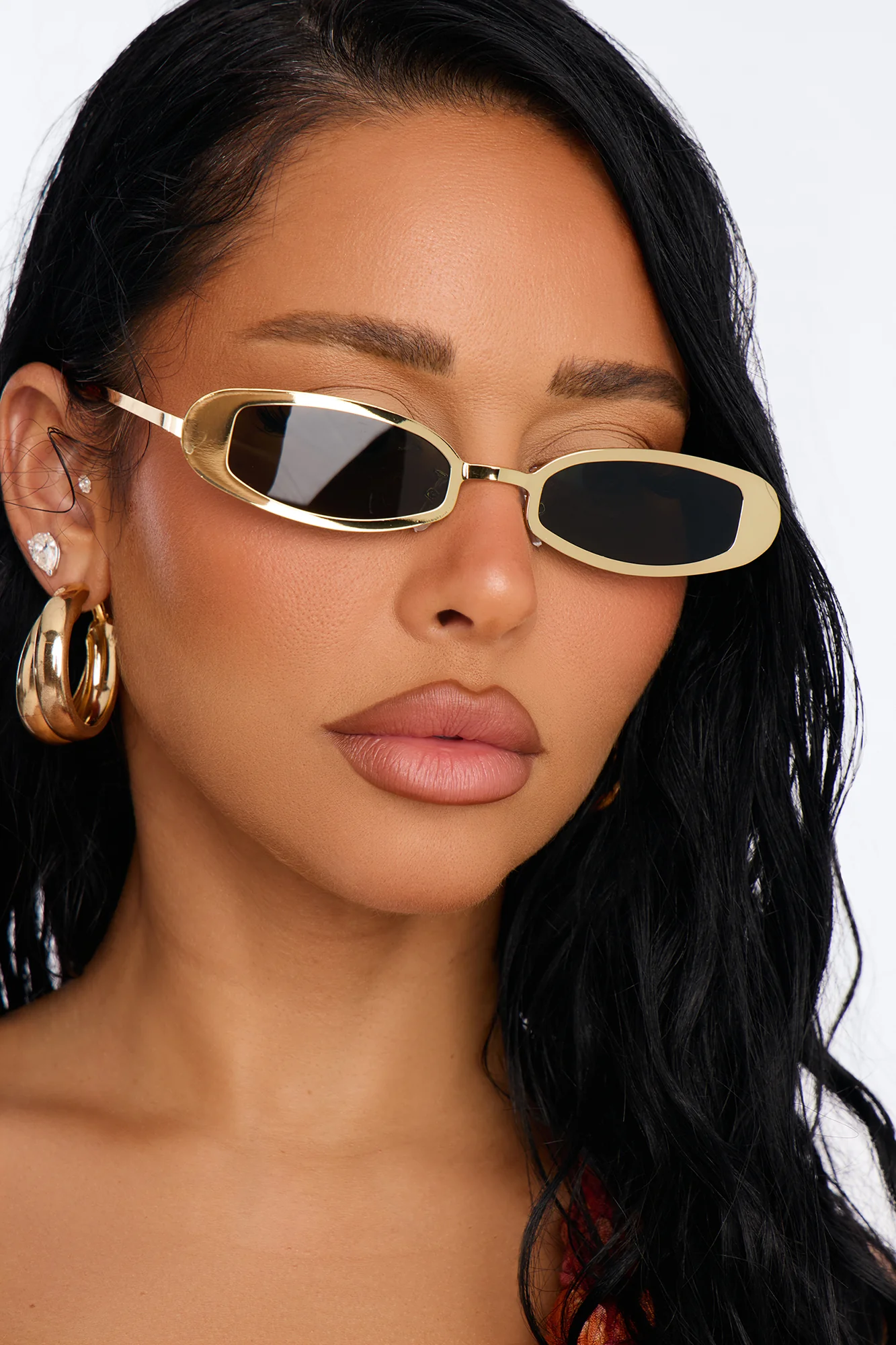 Laser Show Sunglasses - Gold/Green