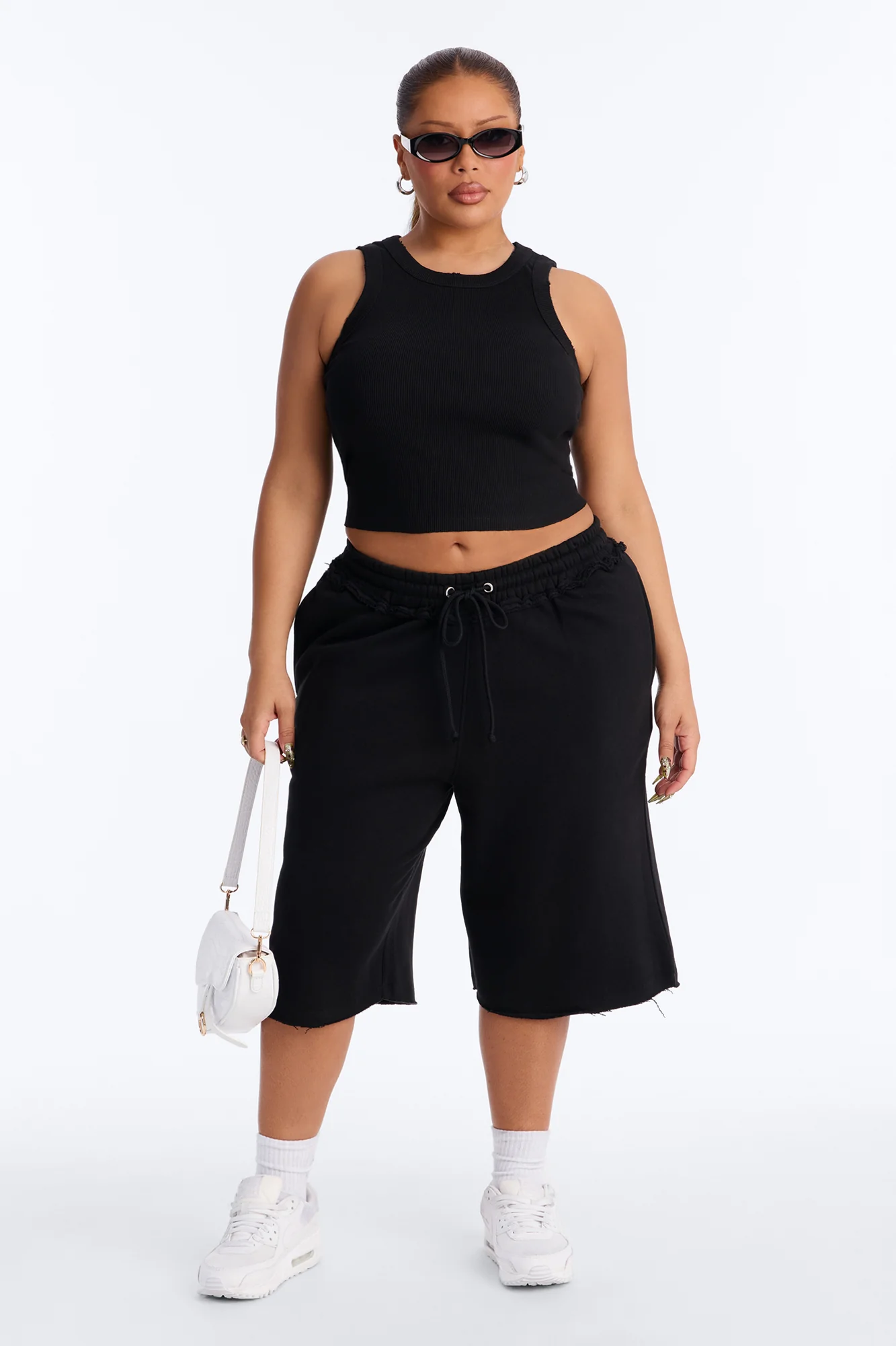 Laura Fleece Jort Set - Black - Image 5