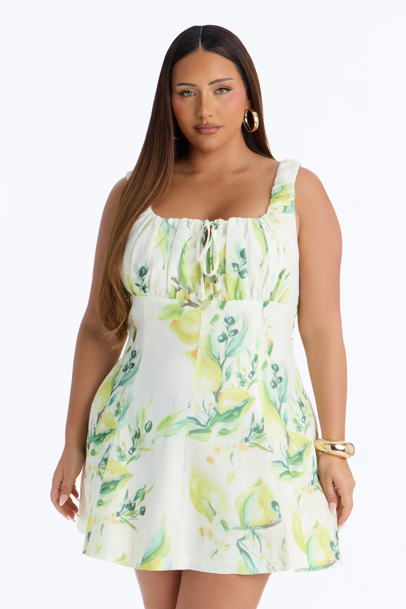 Layla Floral Sleeveless Mini Dress - Yellow/combo - Image 6