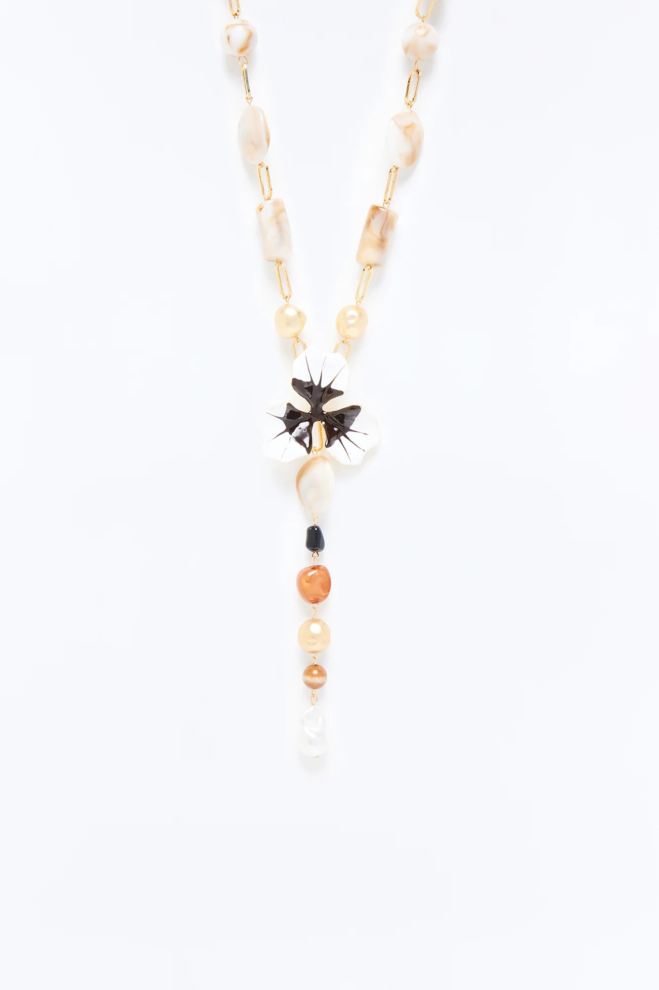 Lazy Daisy Necklace - Beige - Image 3