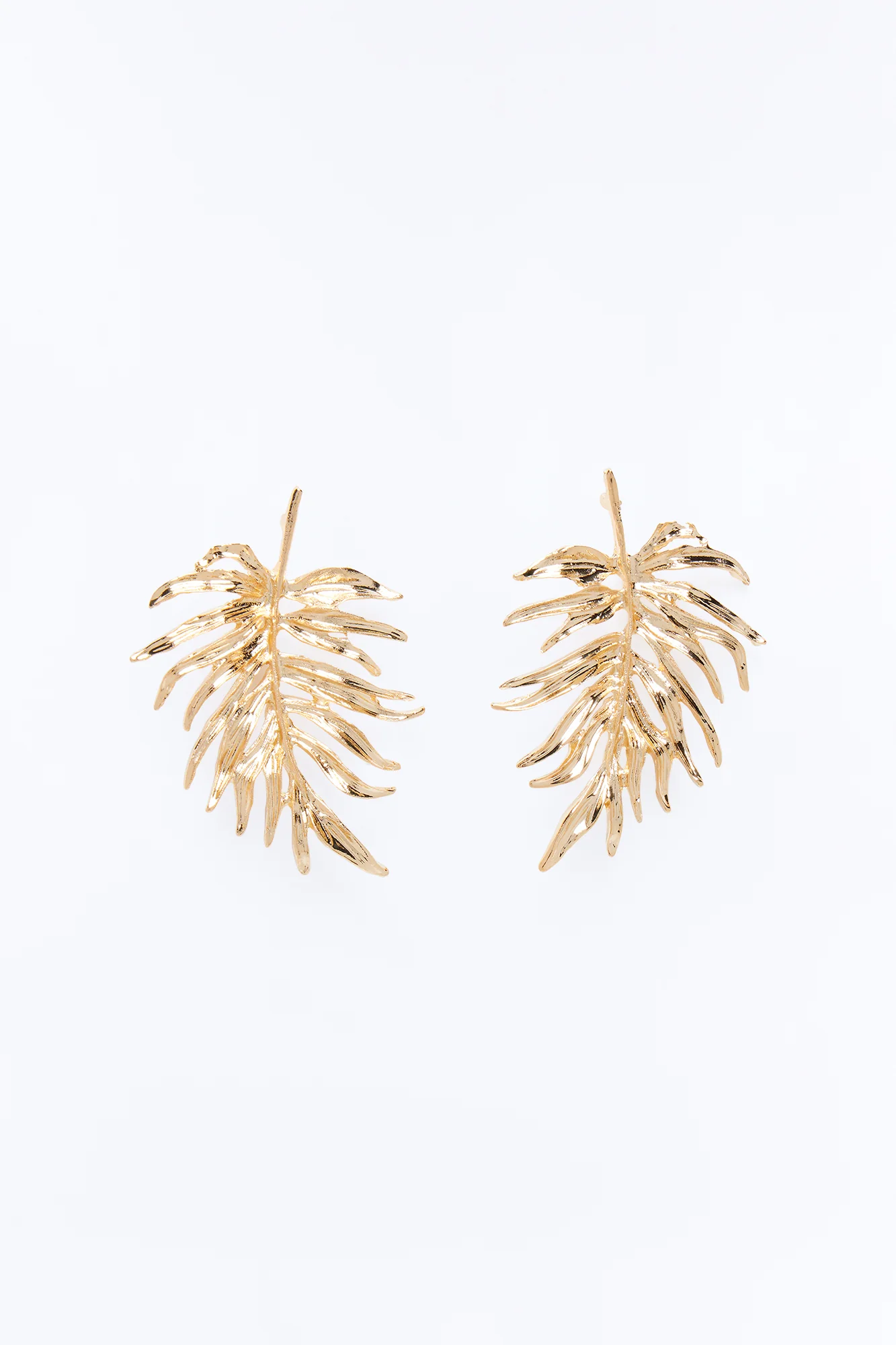 Leaf Me Alone Drop Earrings - Gold - Image 3