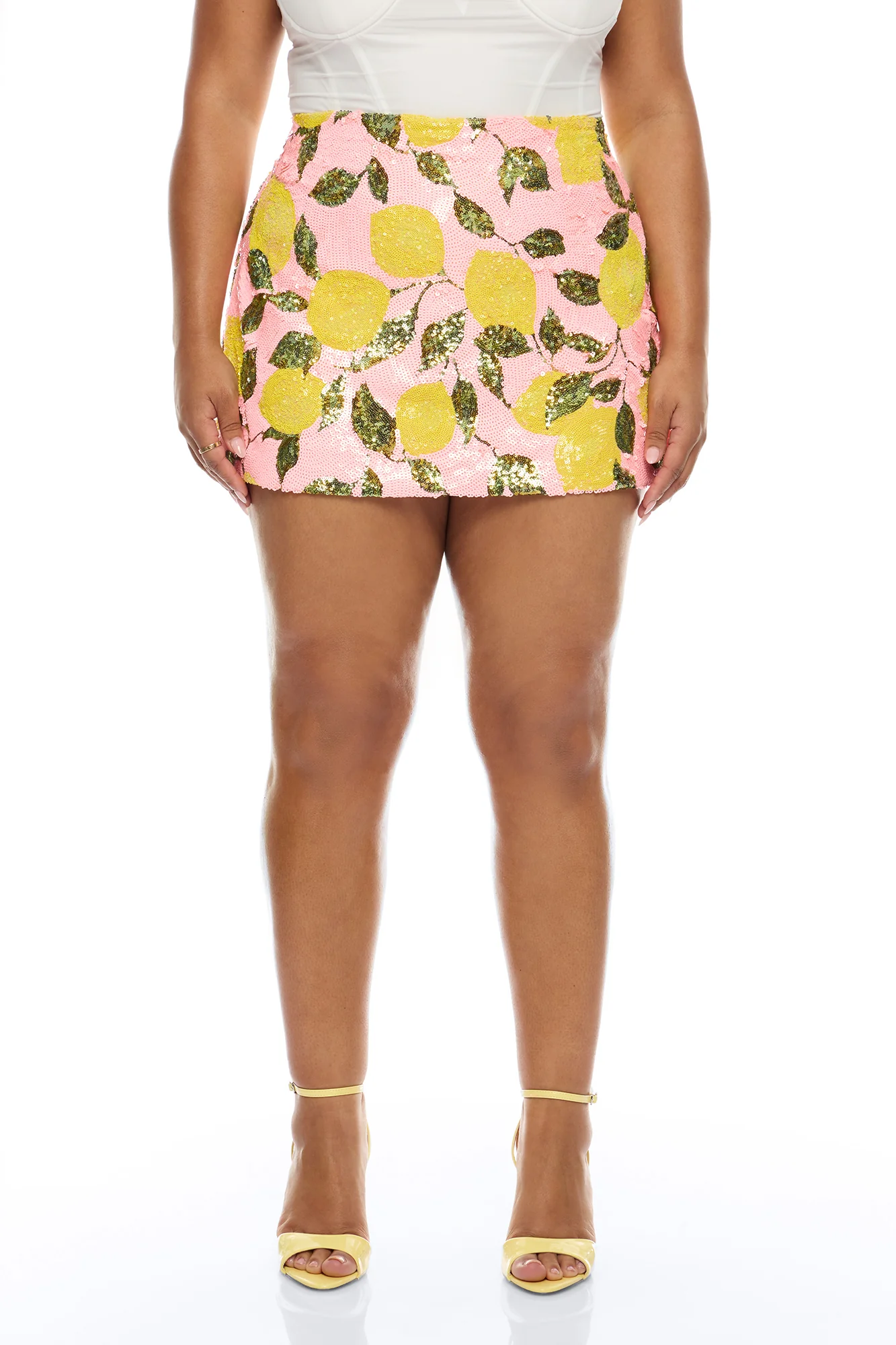Leah Sequin Mini Skirt - Pink/combo - Image 6