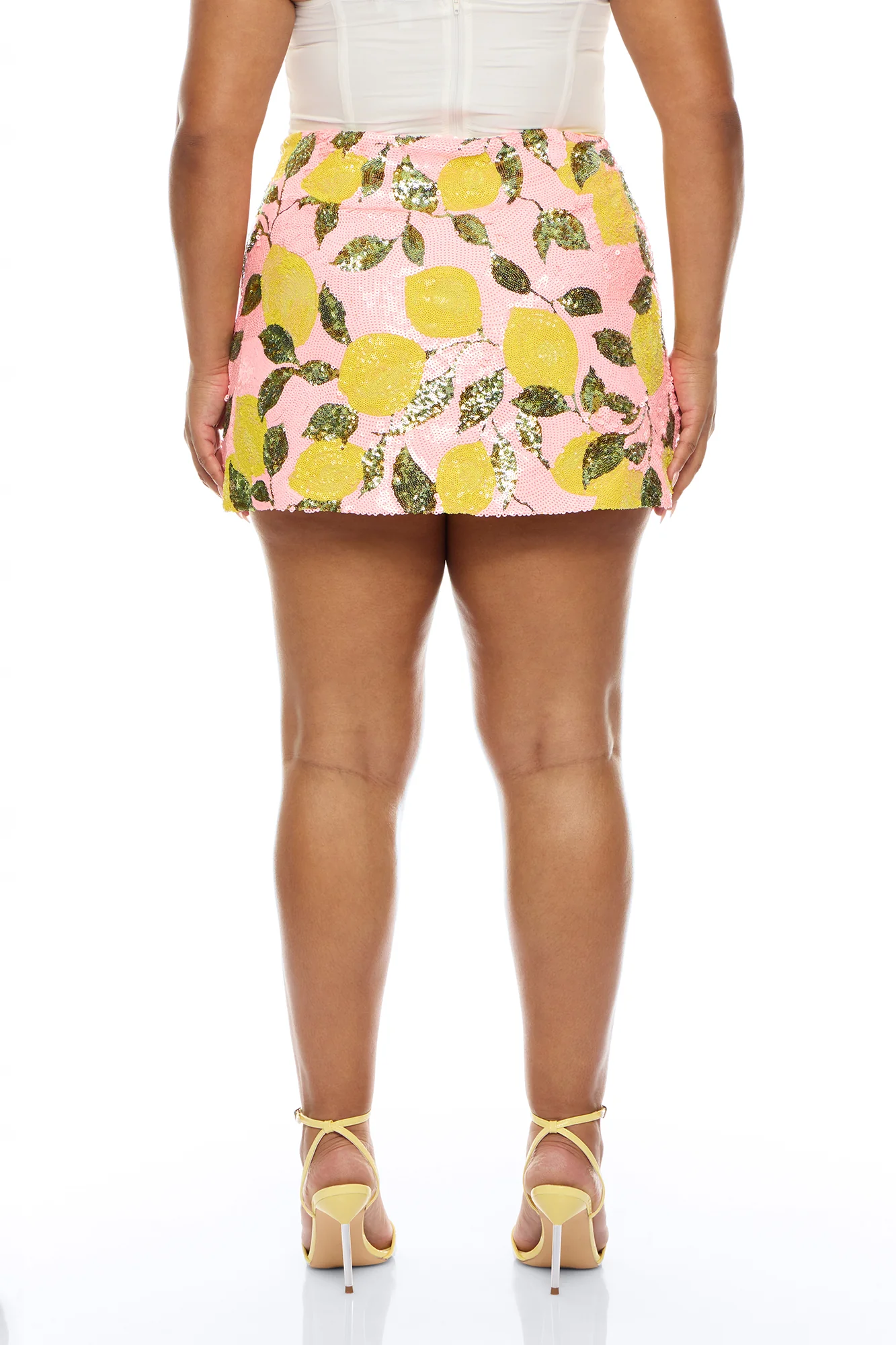 Leah Sequin Mini Skirt - Pink/combo - Image 8