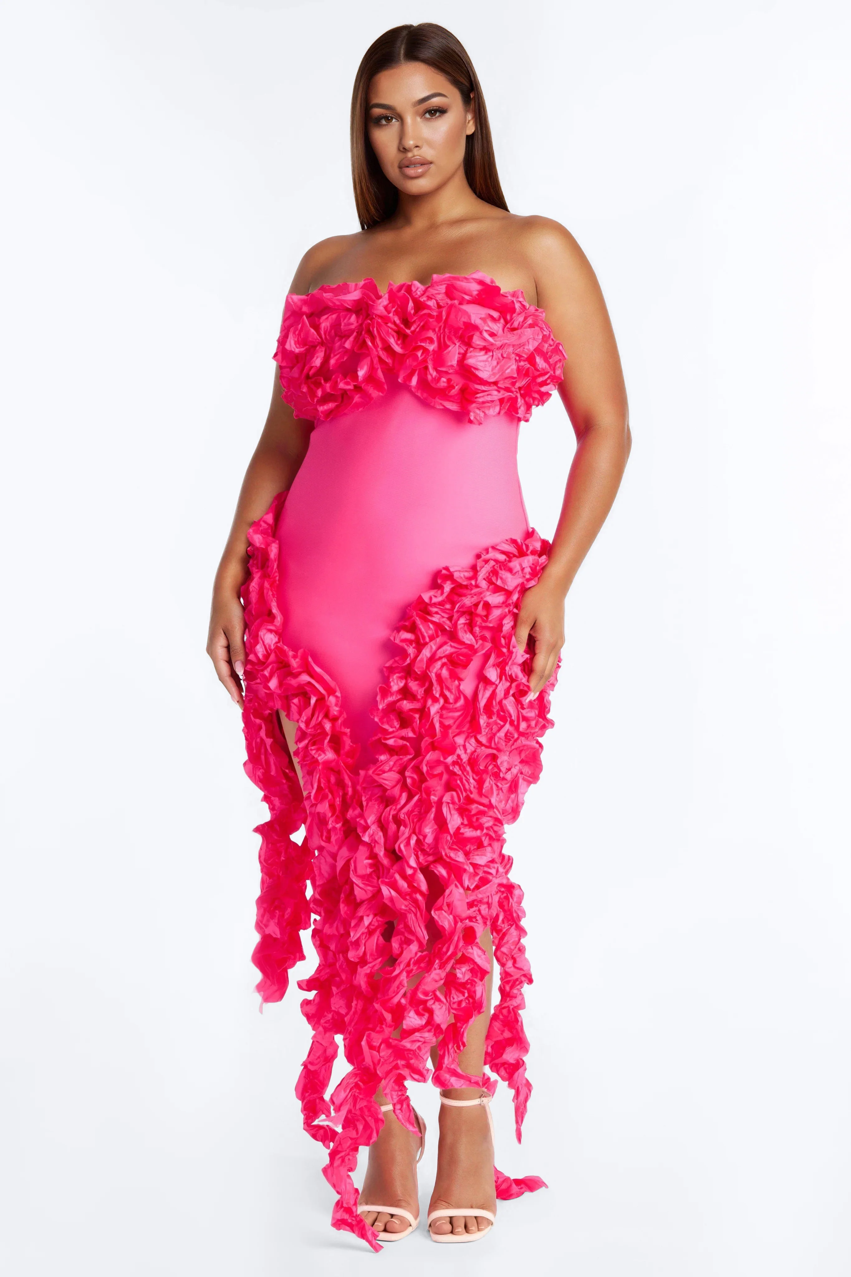 Leila Bandage Mini Dress - Hot Pink - Image 5