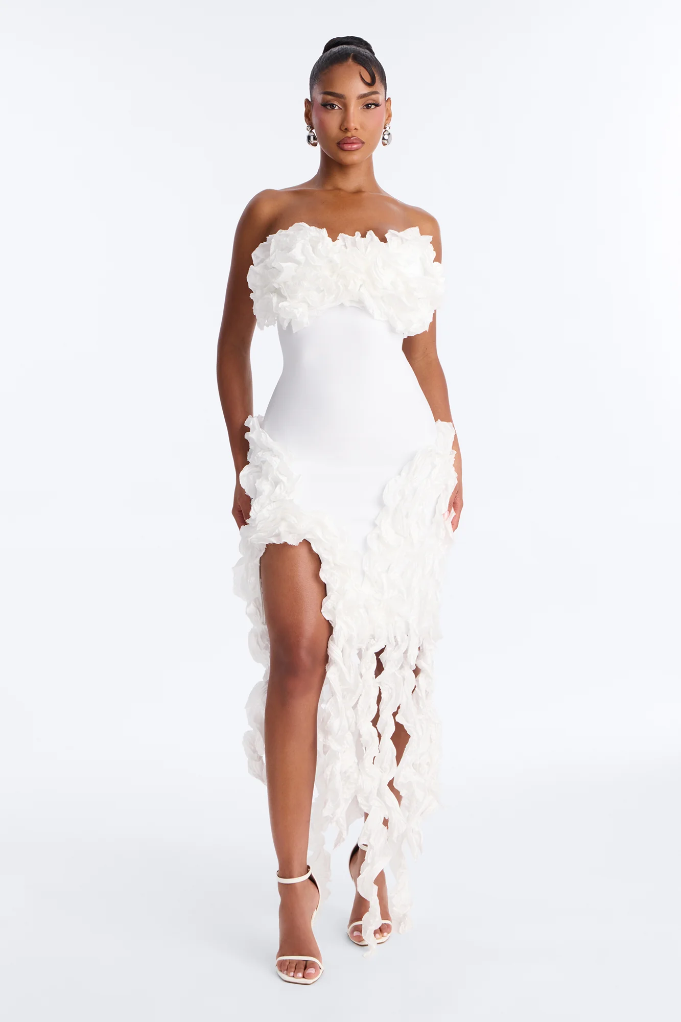 Leila Bandage Mini Dress - White