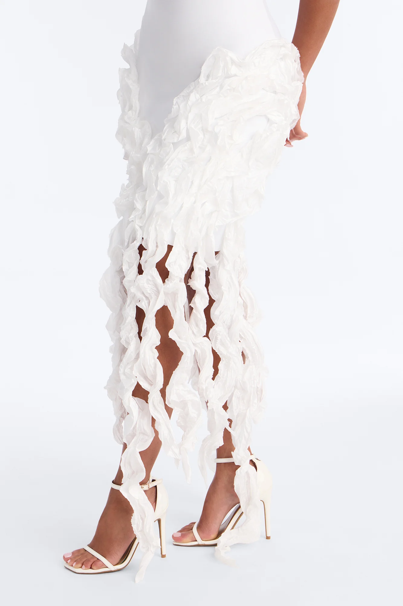 Leila Bandage Mini Dress - White - Image 3
