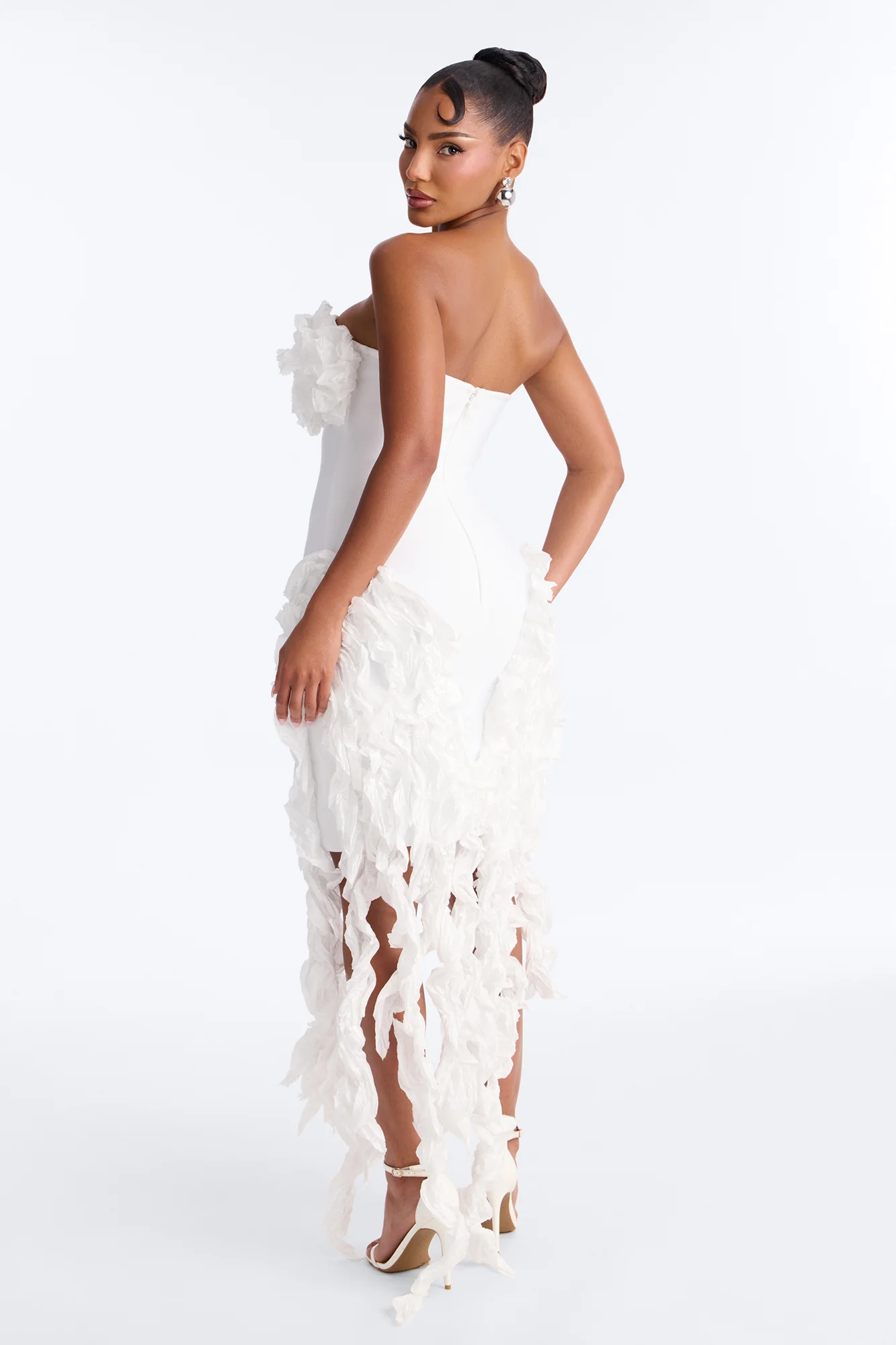 Leila Bandage Mini Dress - White - Image 4