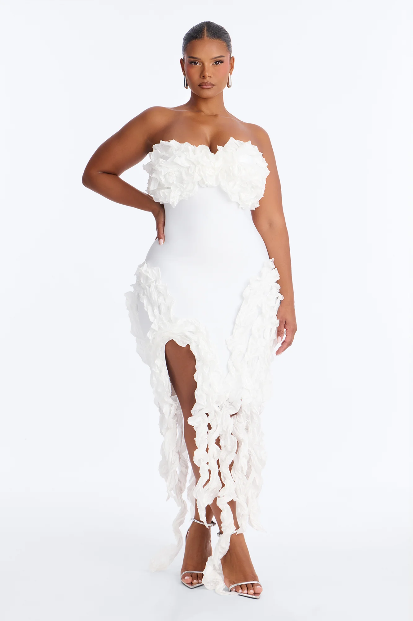 Leila Bandage Mini Dress - White - Image 5