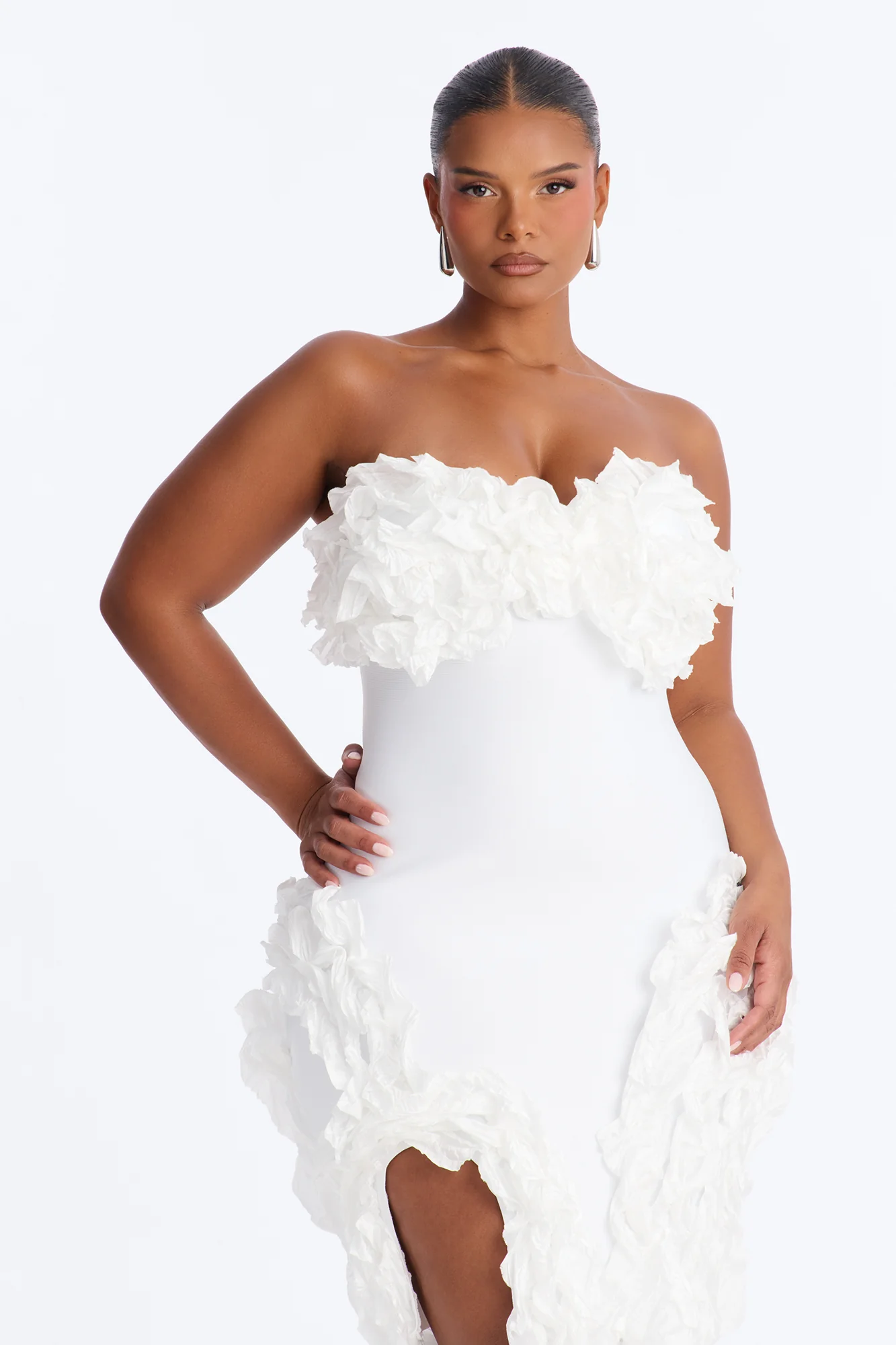 Leila Bandage Mini Dress - White - Image 6