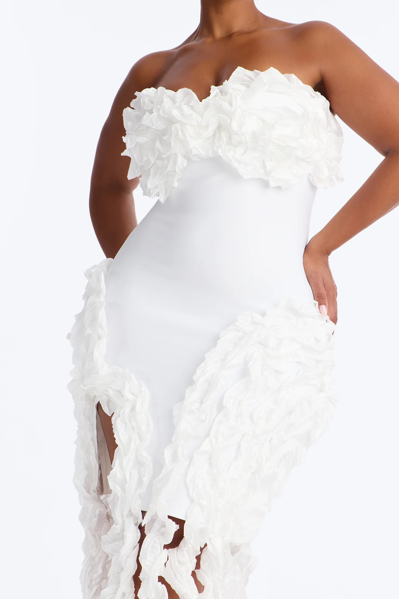 Leila Bandage Mini Dress - White - Image 7
