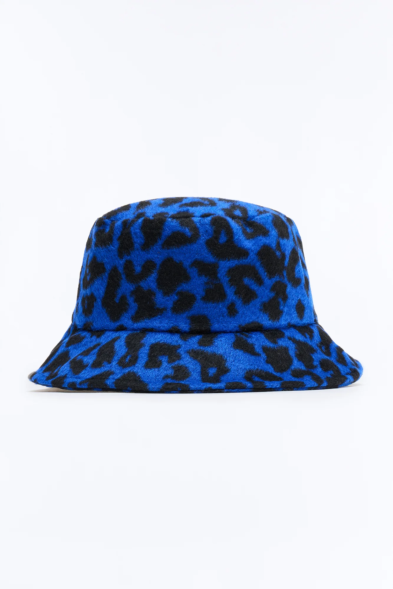 Leopard Print Bucket Hat - Blue - Image 4