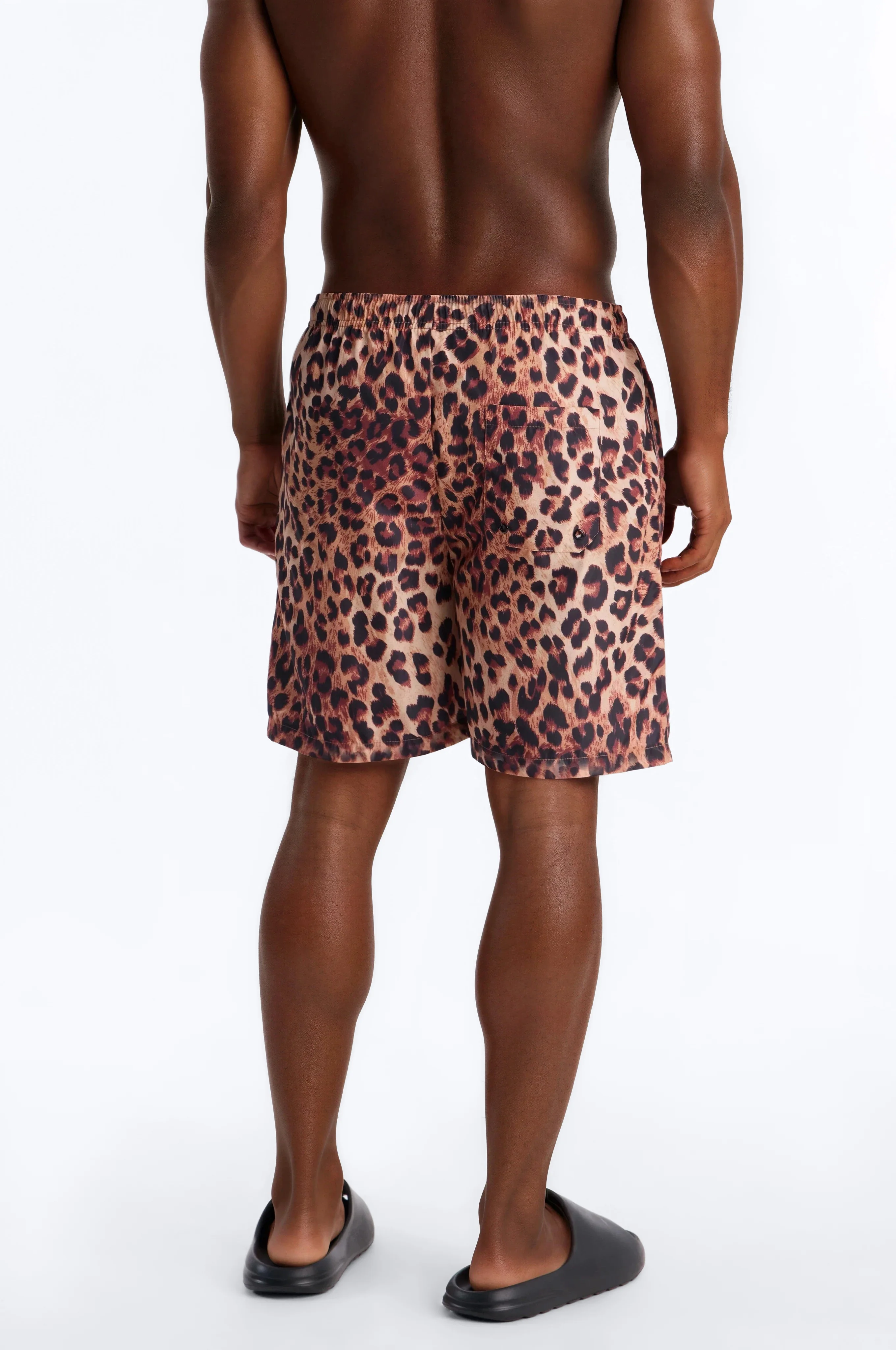 Leopard Print Swim Trunk 7″ - Leopard - Image 4