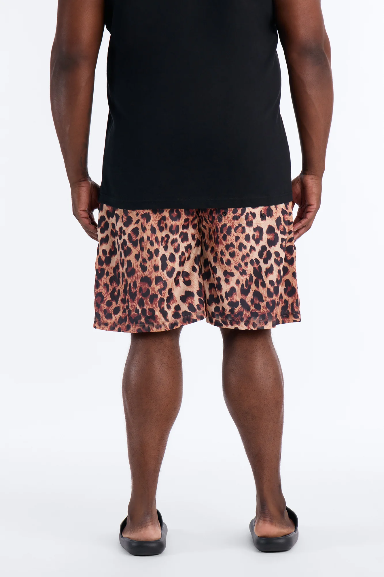 Leopard Print Swim Trunk 7″ - Leopard - Image 8