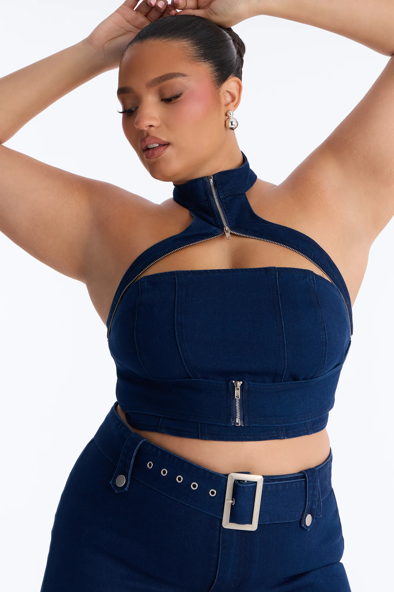 Let Me Adore You Skirt Set - Dark Wash - Image 8