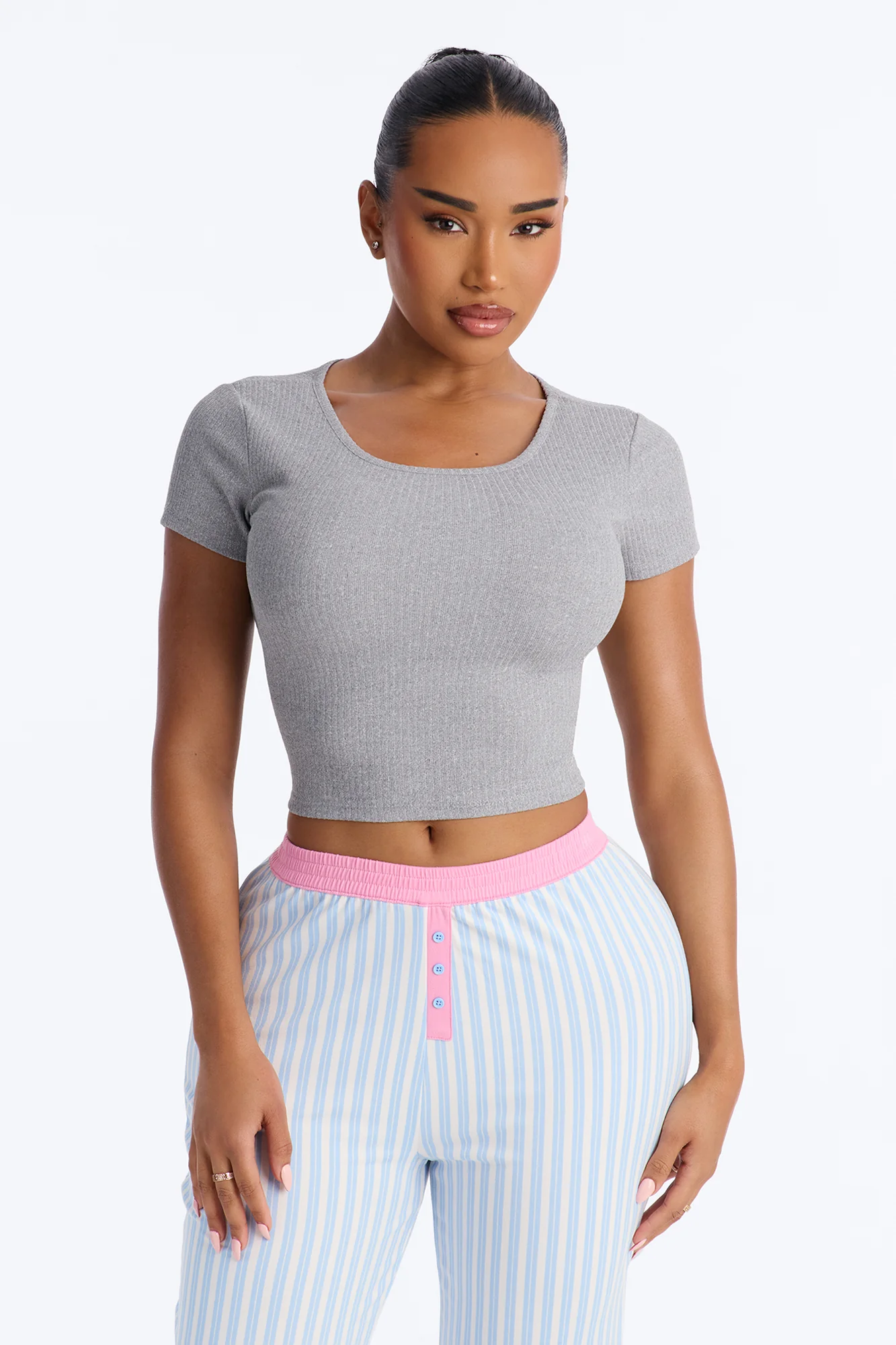 Let Me Sleep Boxer PJ Pant Set - Blue/combo - Image 2