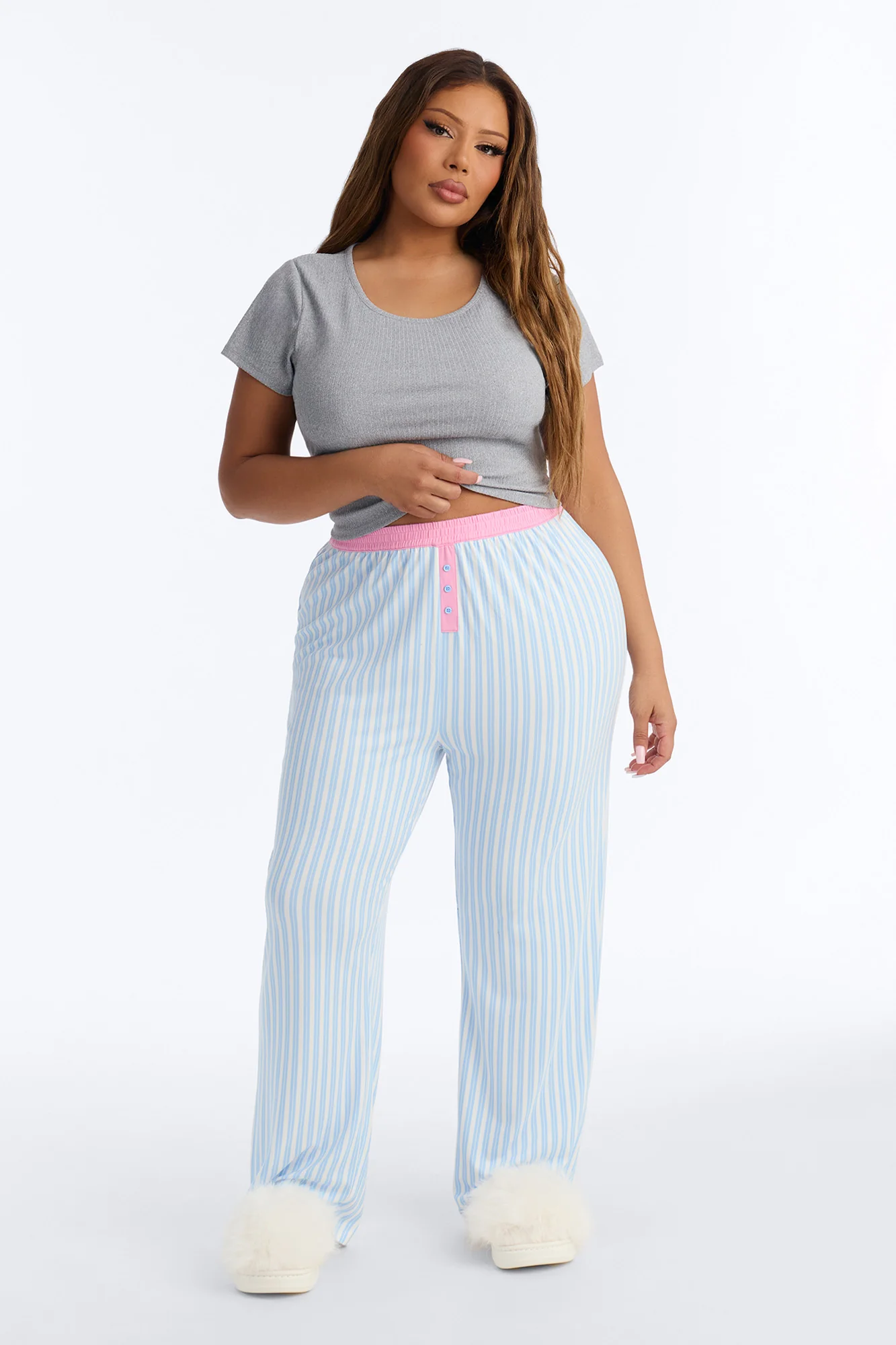 Let Me Sleep Boxer PJ Pant Set - Blue/combo - Image 5