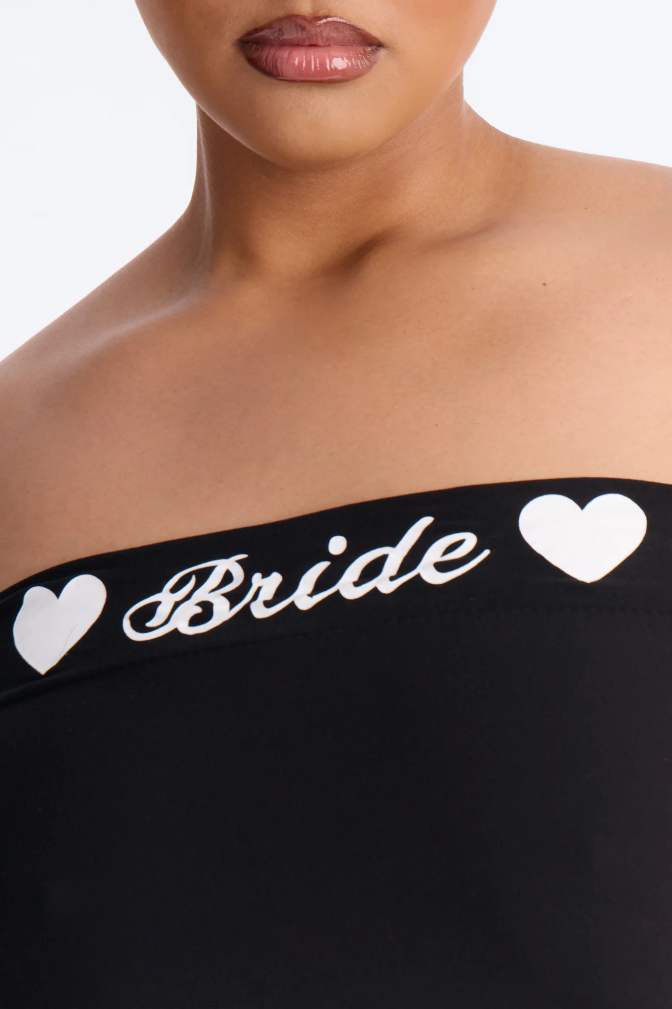Let's Bach Bride PJ Tank & Short Set - Black/White - Image 5