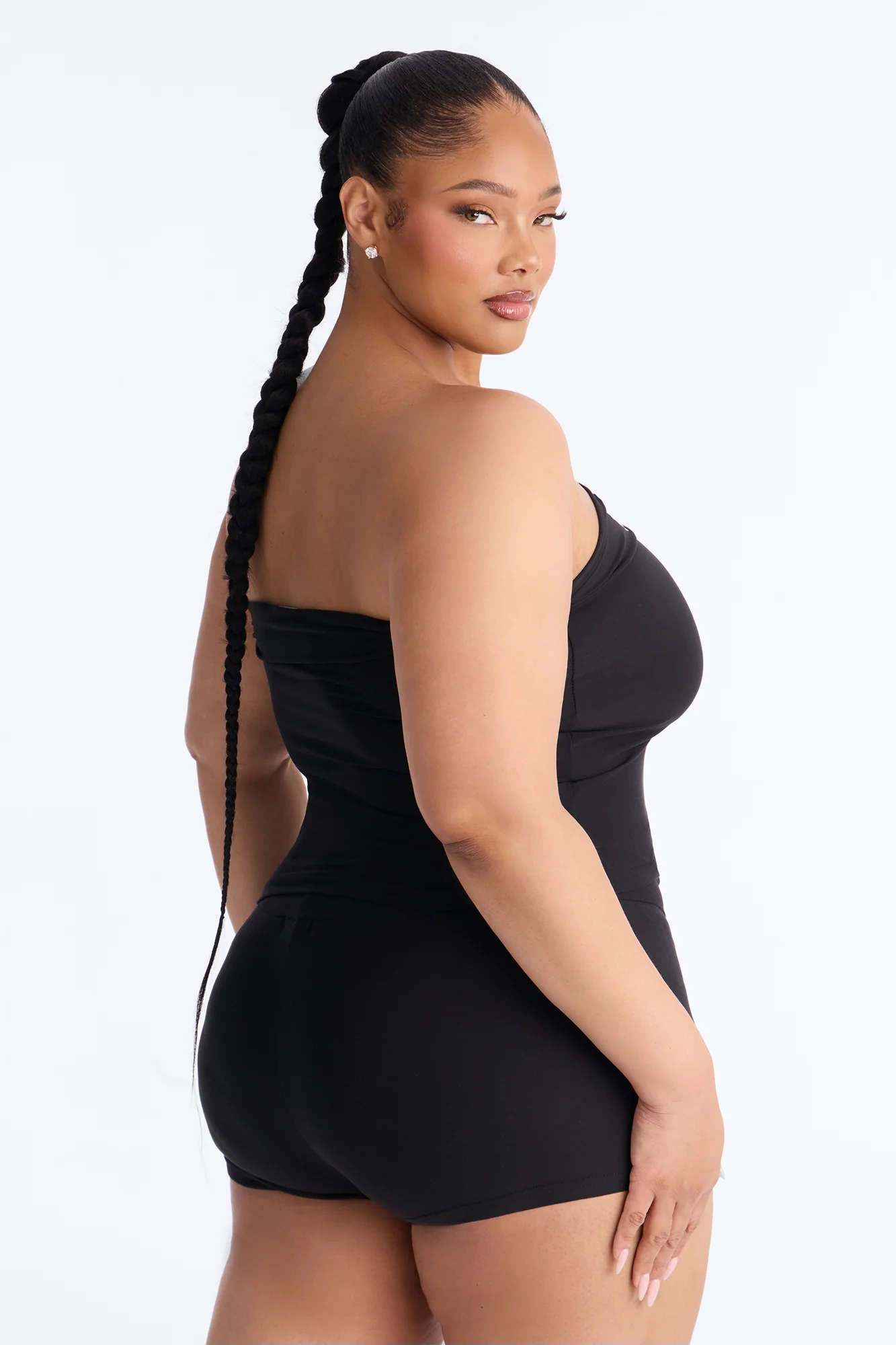 Let's Bach Bride PJ Tank & Short Set - Black/White - Image 6