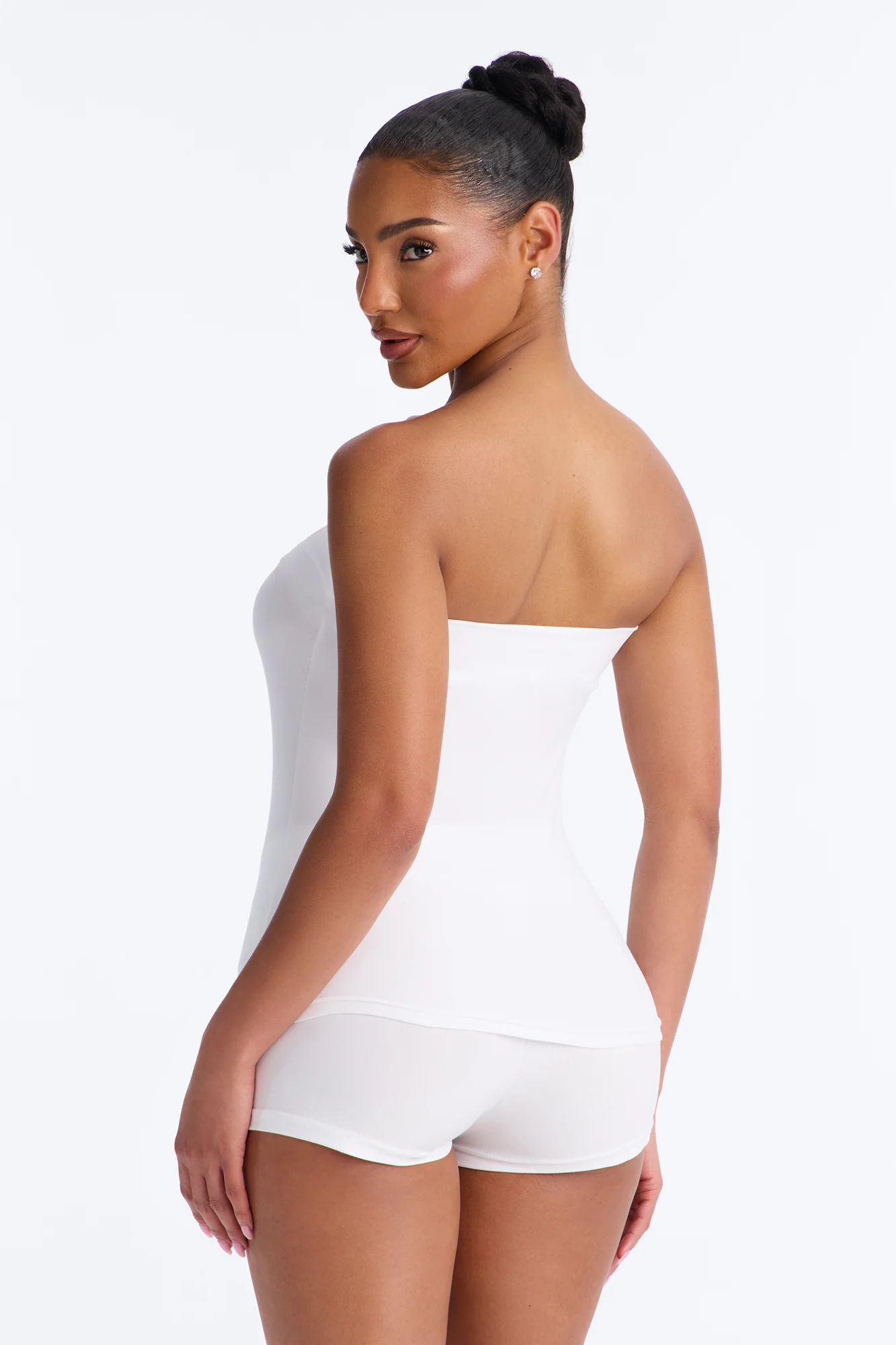 Let's Bach Bride PJ Tank & Short Set - White/Pink - Image 3