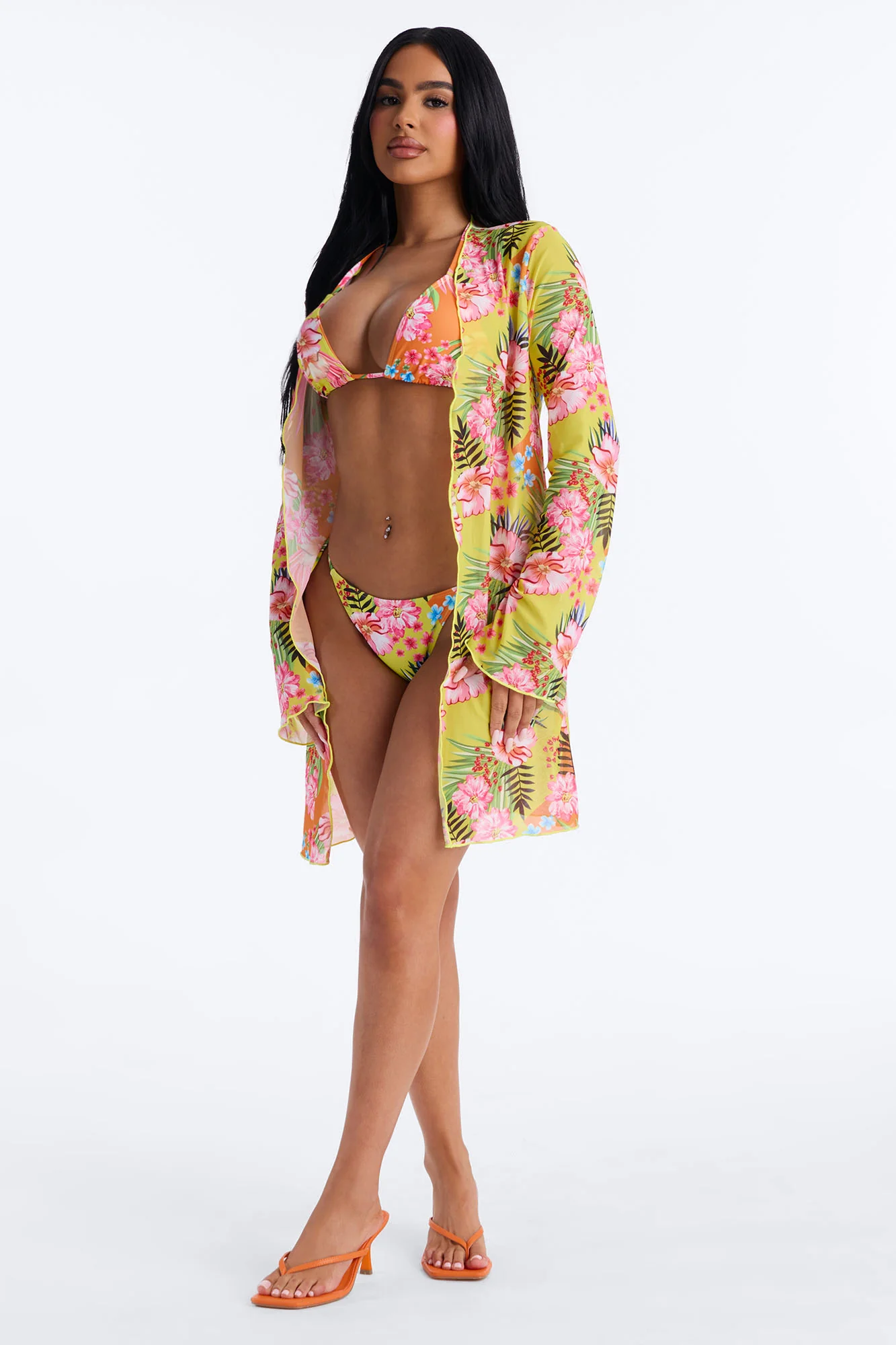 Let's Get Away Together Bikini And Coverup - Multi Color