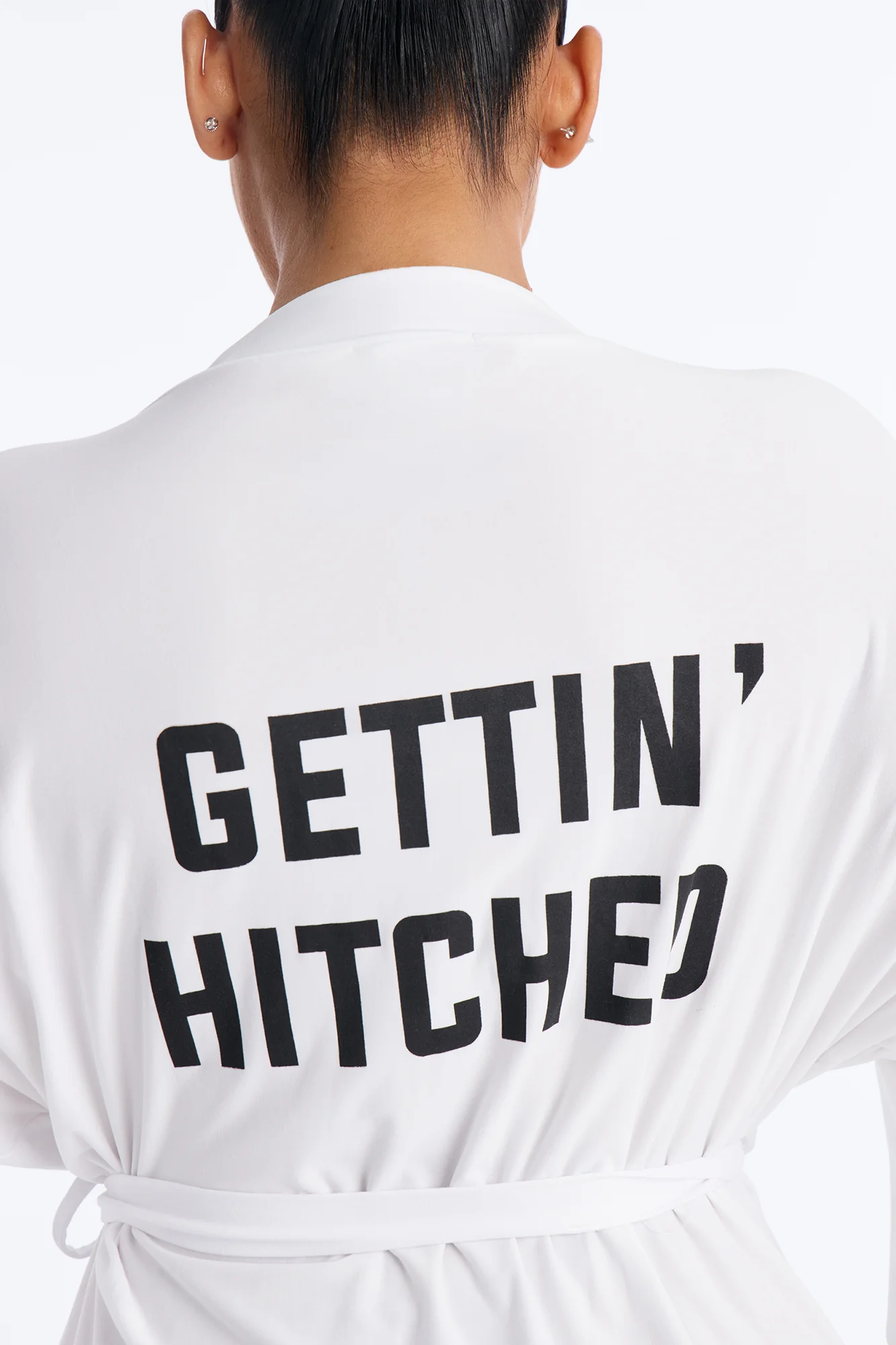 Let's Get Hitched Robe - White - Image 3