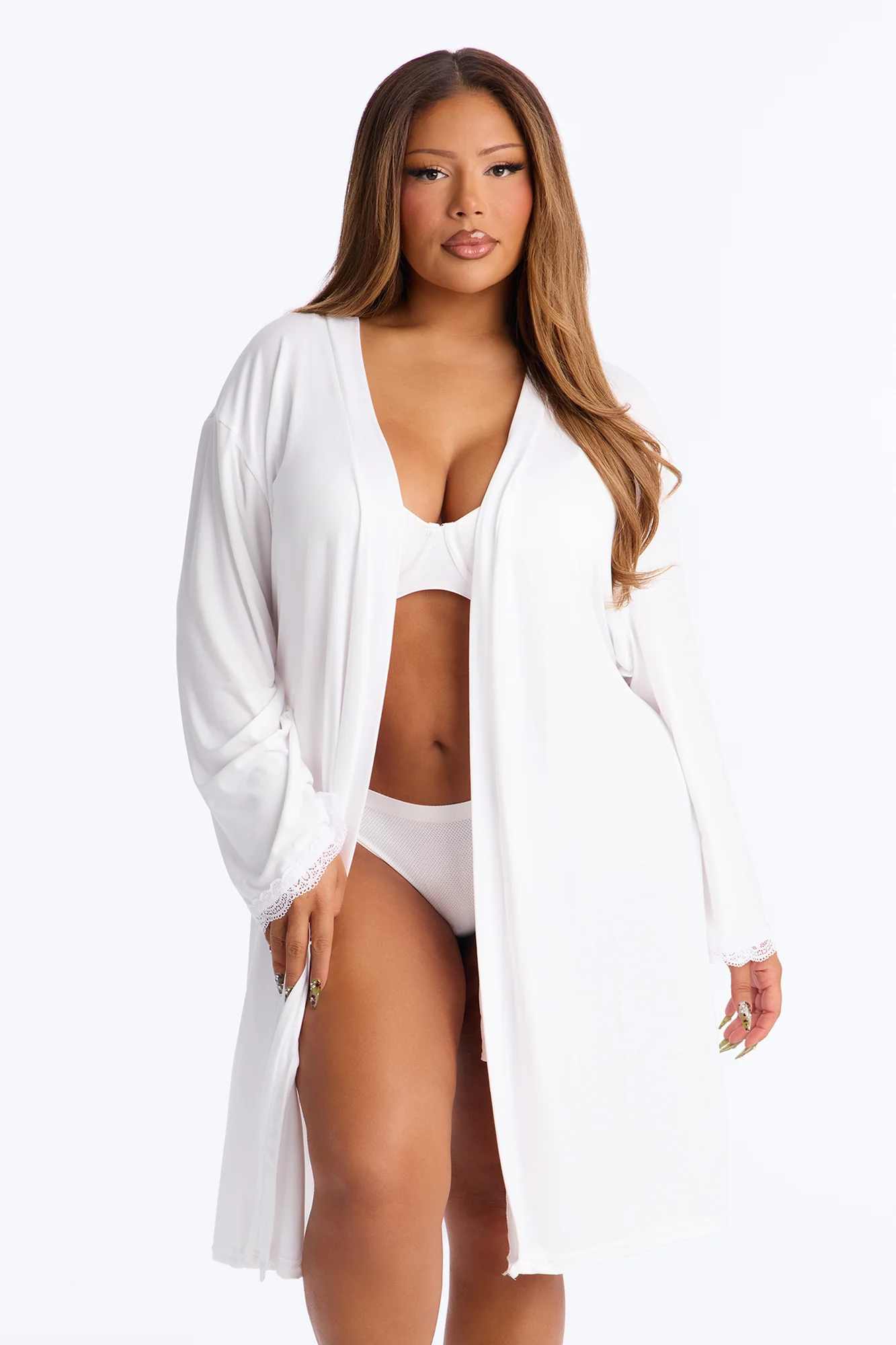 Let's Get Hitched Robe - White - Image 5