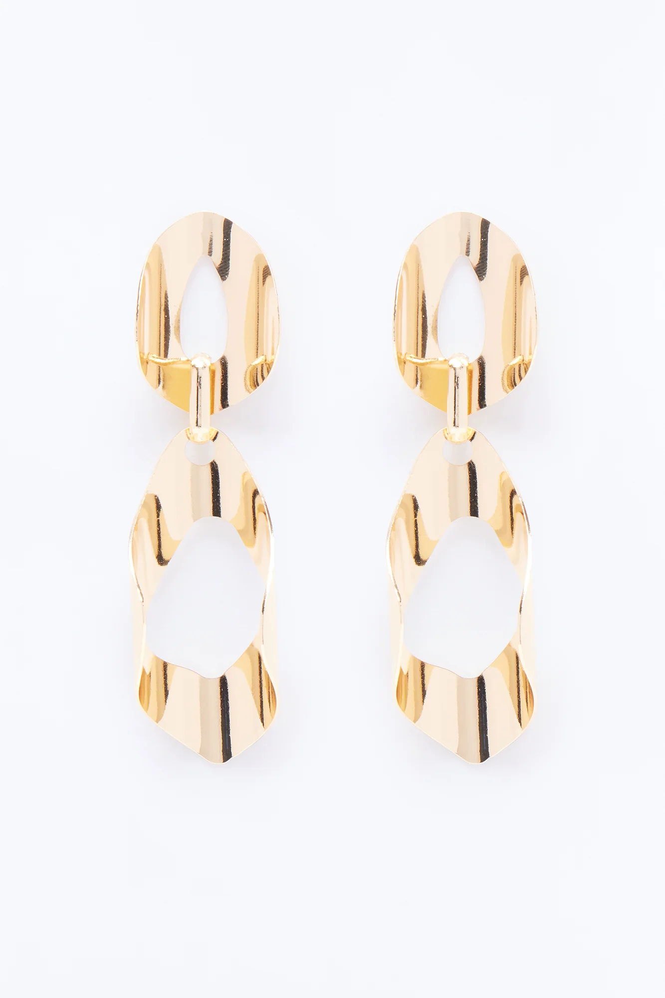 Lexi Hardware Drop Earrings - Gold - Image 3
