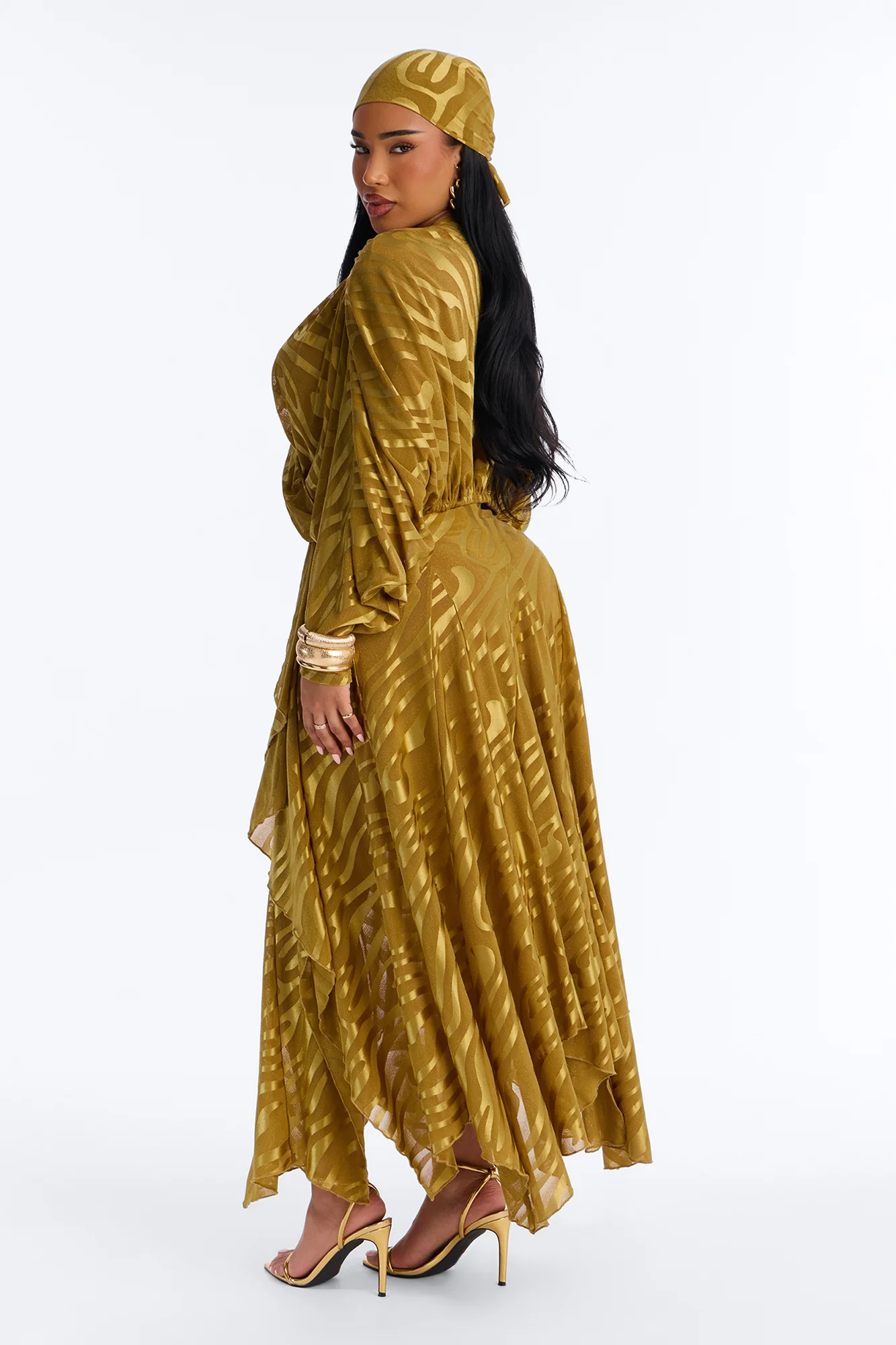 LIANA MESH 4 PIECE SKIRT SET - Chartreuse - Image 4
