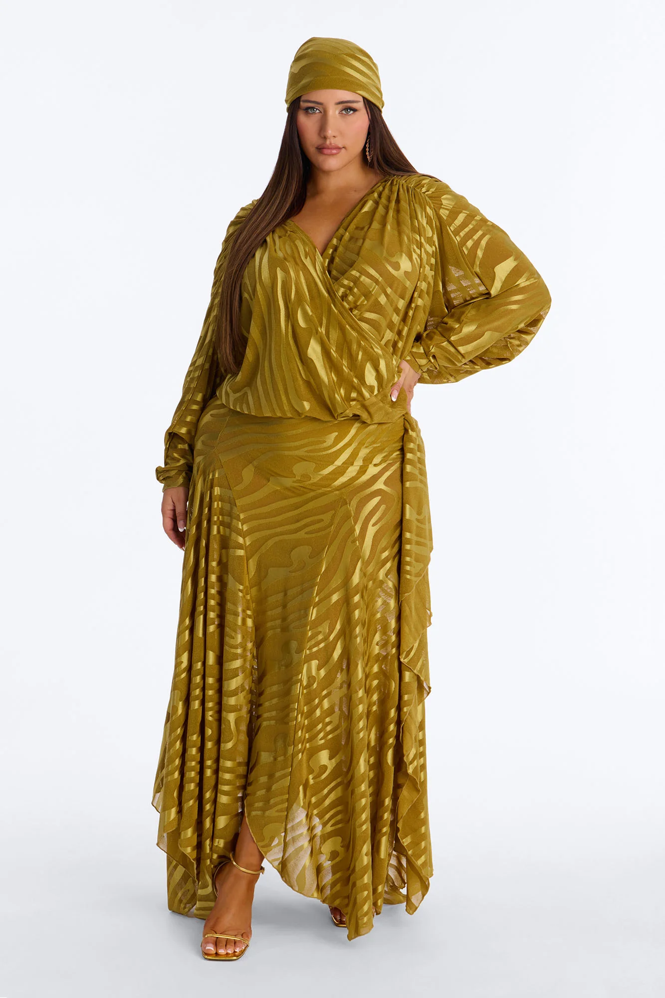 LIANA MESH 4 PIECE SKIRT SET - Chartreuse - Image 5