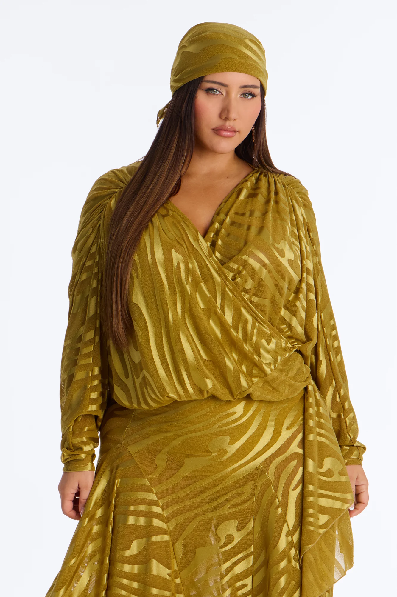 LIANA MESH 4 PIECE SKIRT SET - Chartreuse - Image 6